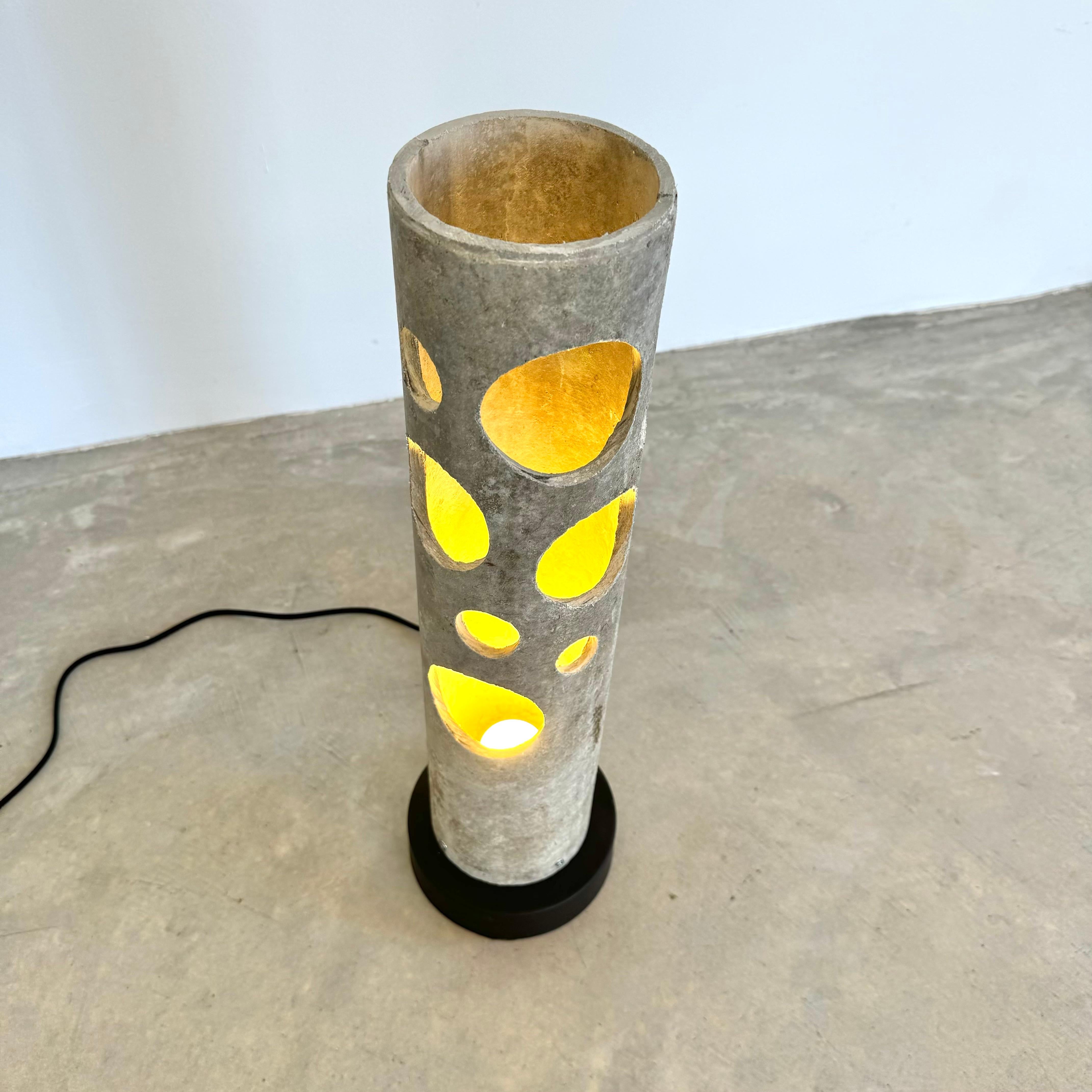 Swiss Willy Guhl Concrete Table Lamp, 1960s Switzerland For Sale