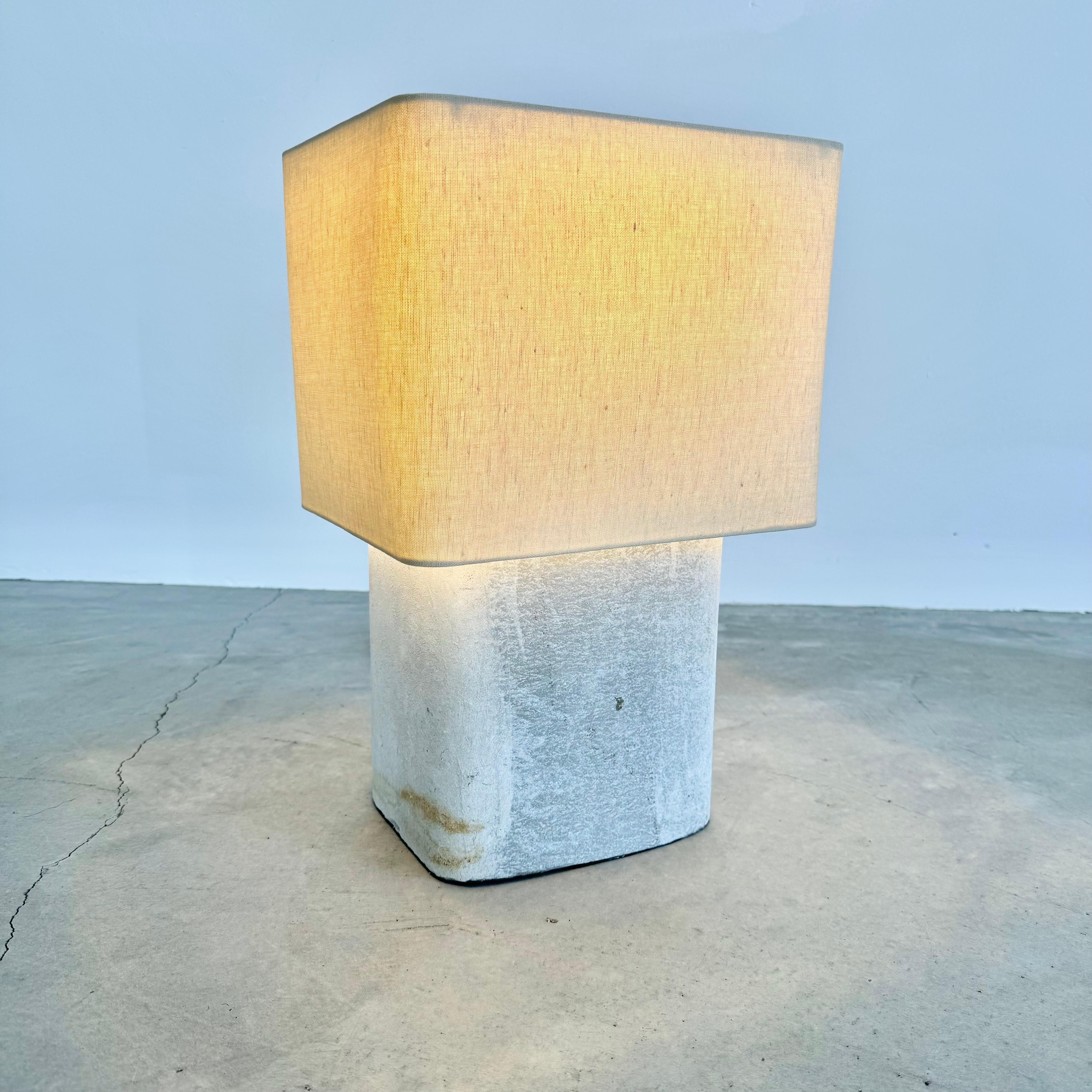 Willy Guhl Concrete Table Lamp, 1960s Switzerland In Good Condition For Sale In Los Angeles, CA