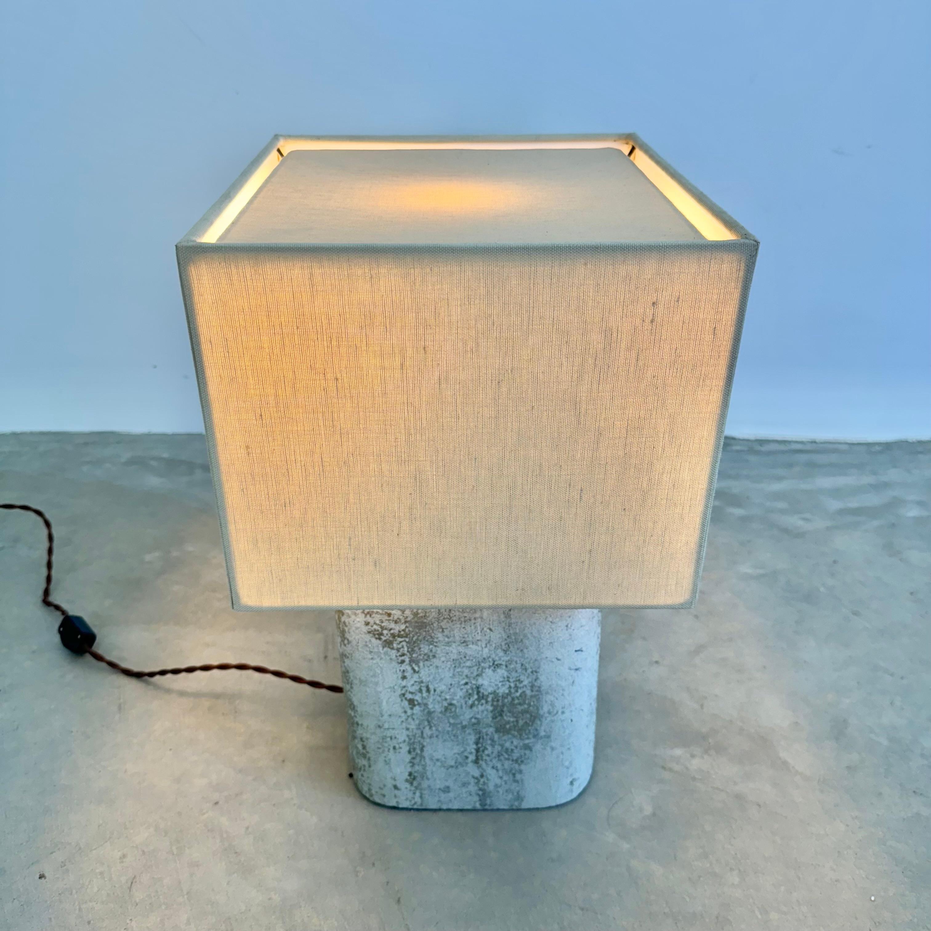 Mid-20th Century Willy Guhl Concrete Table Lamp, 1960s Switzerland For Sale