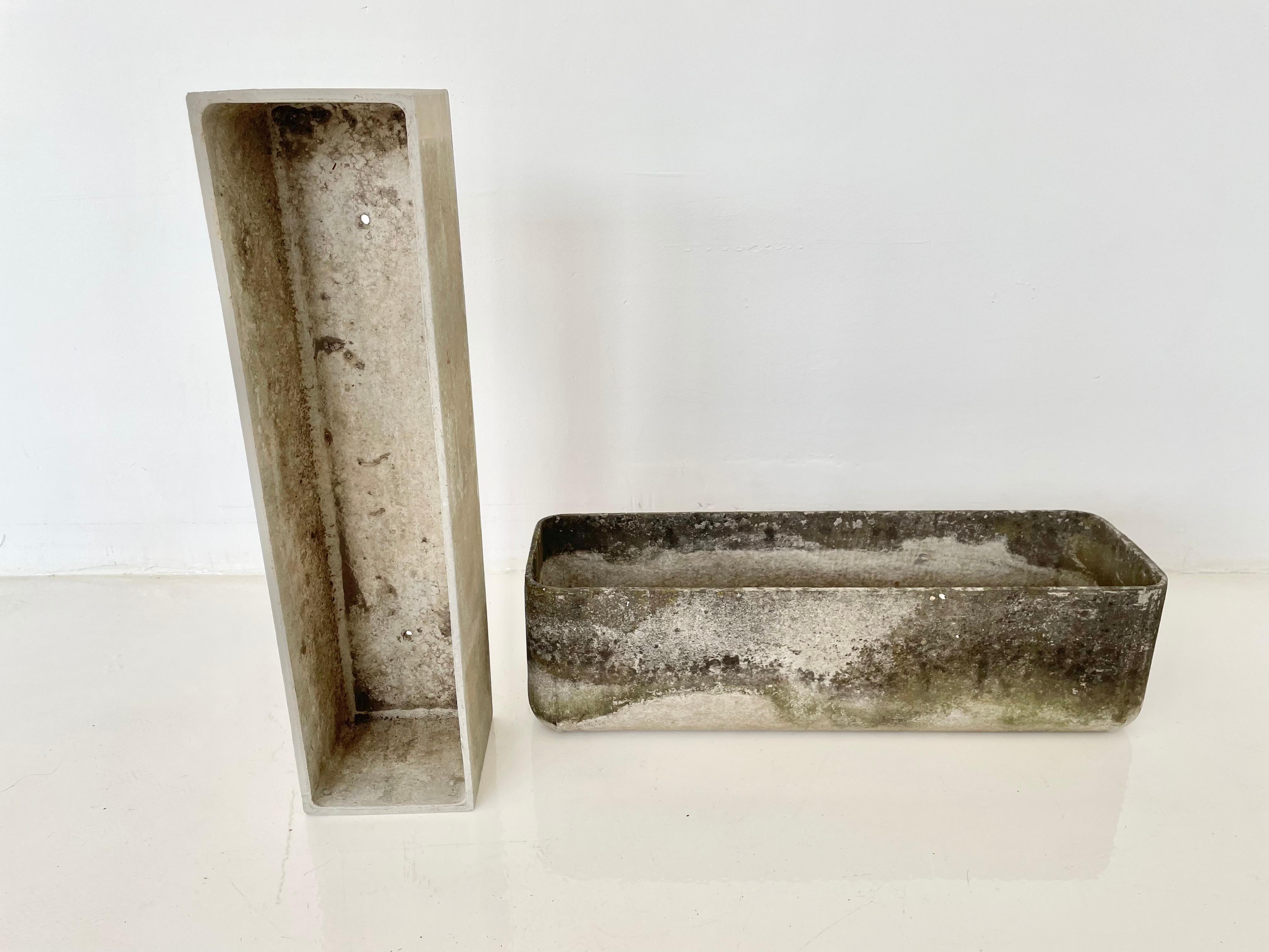 Willy Guhl Concrete Trough Pflanzgefäß aus Beton (Mitte des 20. Jahrhunderts) im Angebot