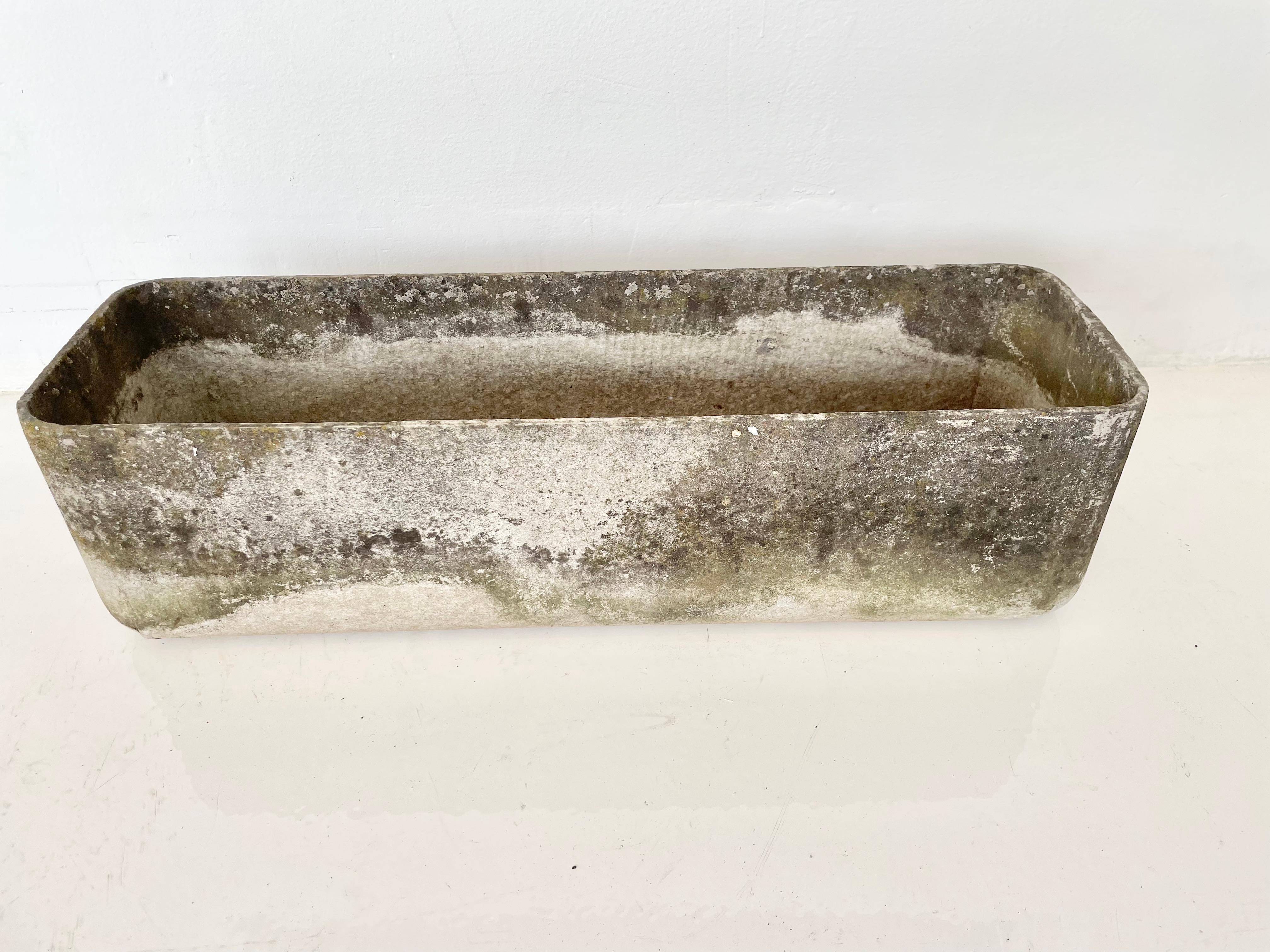 Mid-20th Century Willy Guhl Concrete Trough Planter For Sale