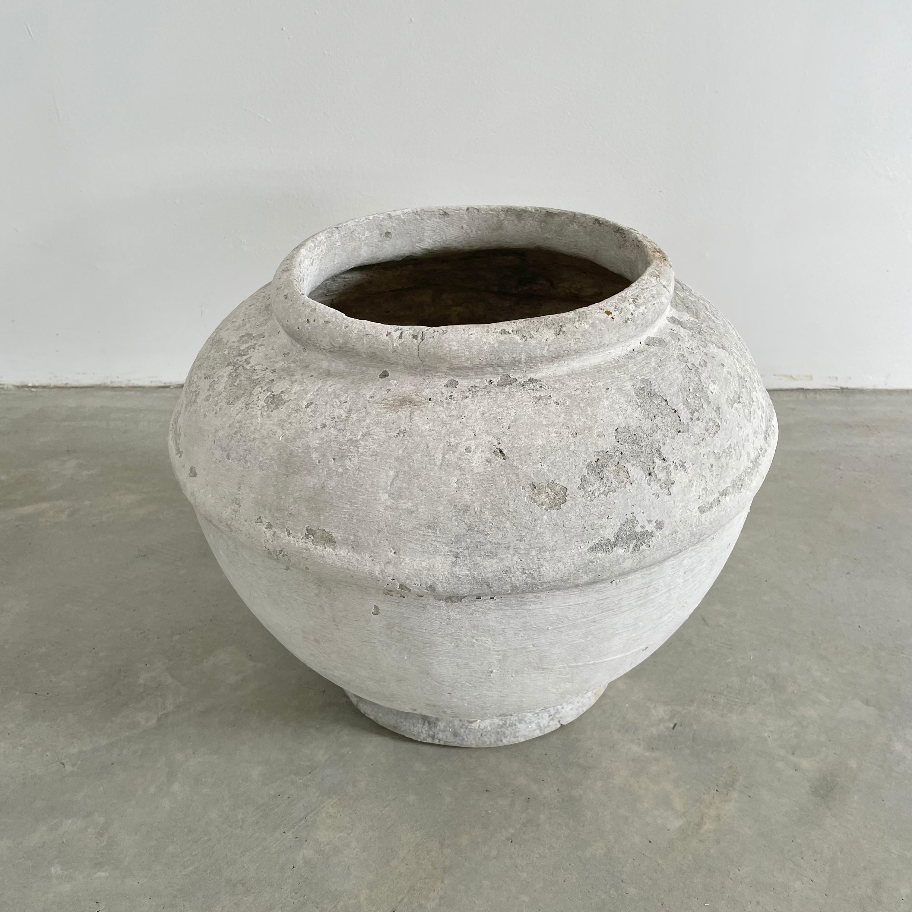 Cement Willy Guhl White Concrete Vase