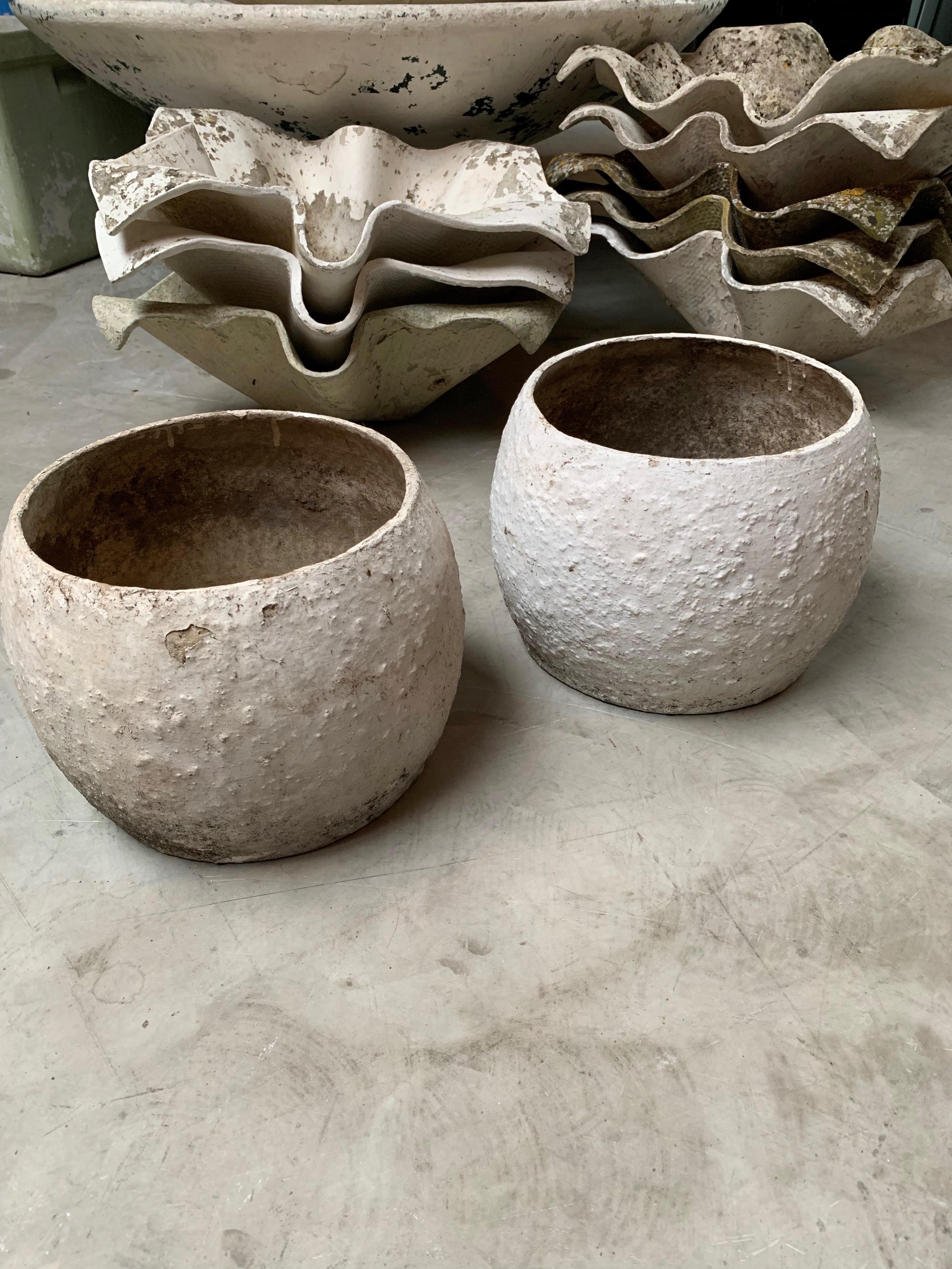 Swiss Willy Guhl Concrete Vases For Sale