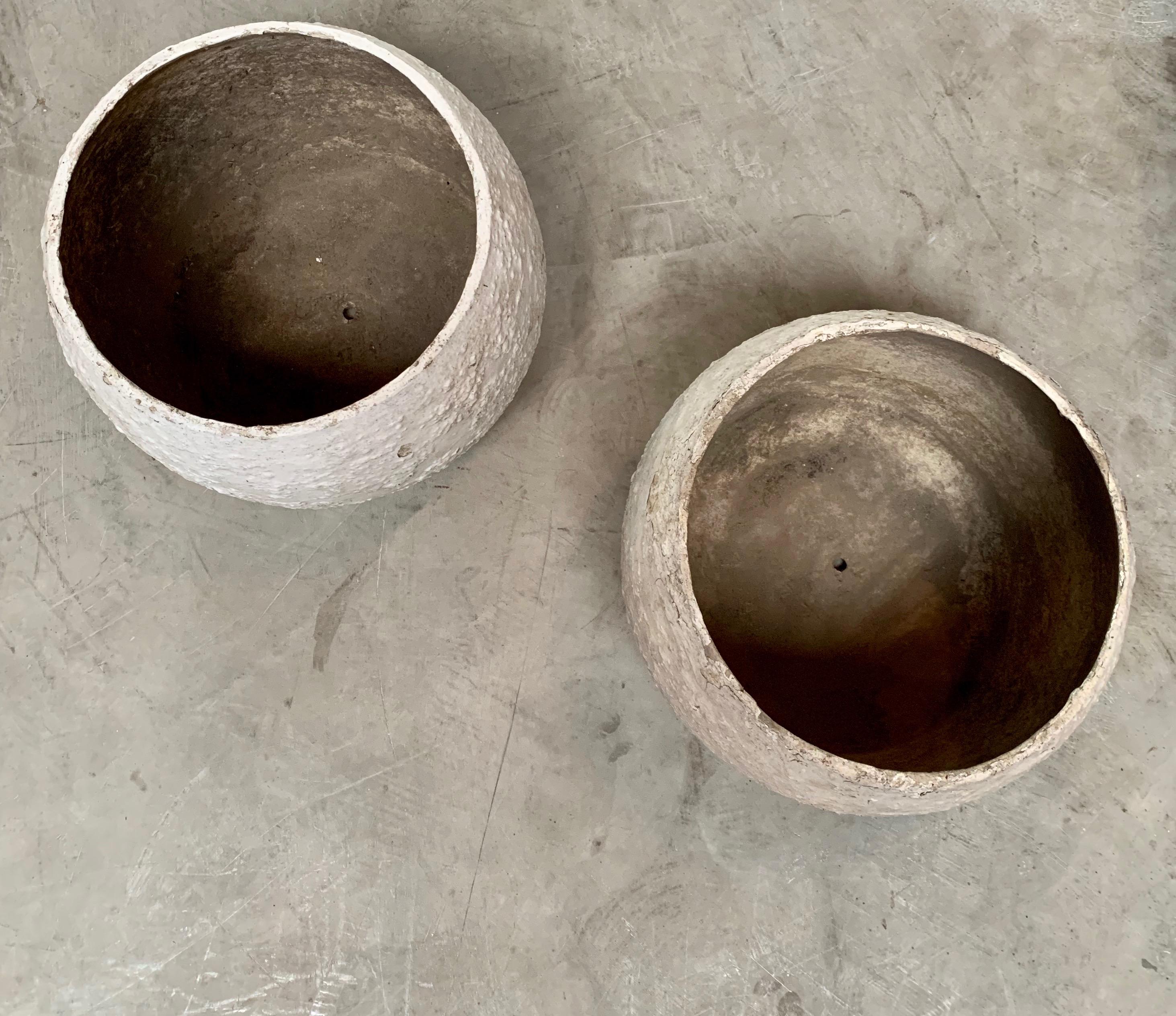 Willy Guhl Concrete Vases In Good Condition For Sale In Los Angeles, CA