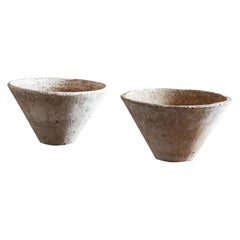 Willy Guhl Conical Concrete Planters