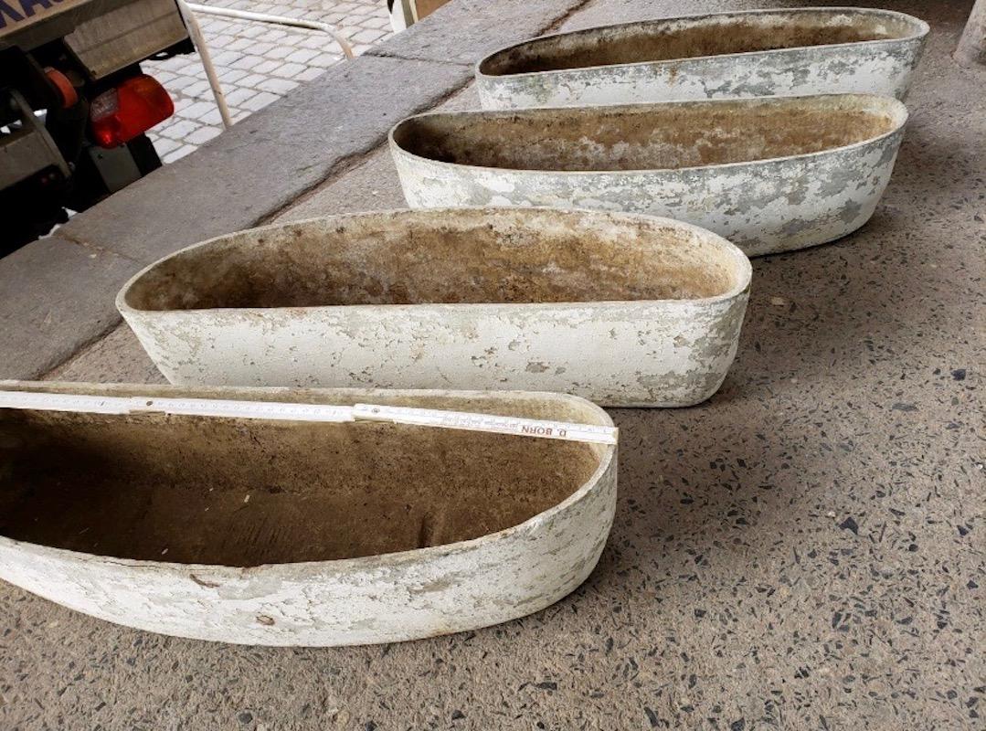 Willy Guhl Crescent Shaped Planters In Good Condition In Los Angeles, CA