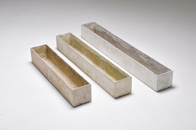 Lot De 5 Modules Muraux Eternit - Design Willy Guhl - Space Age Années 70