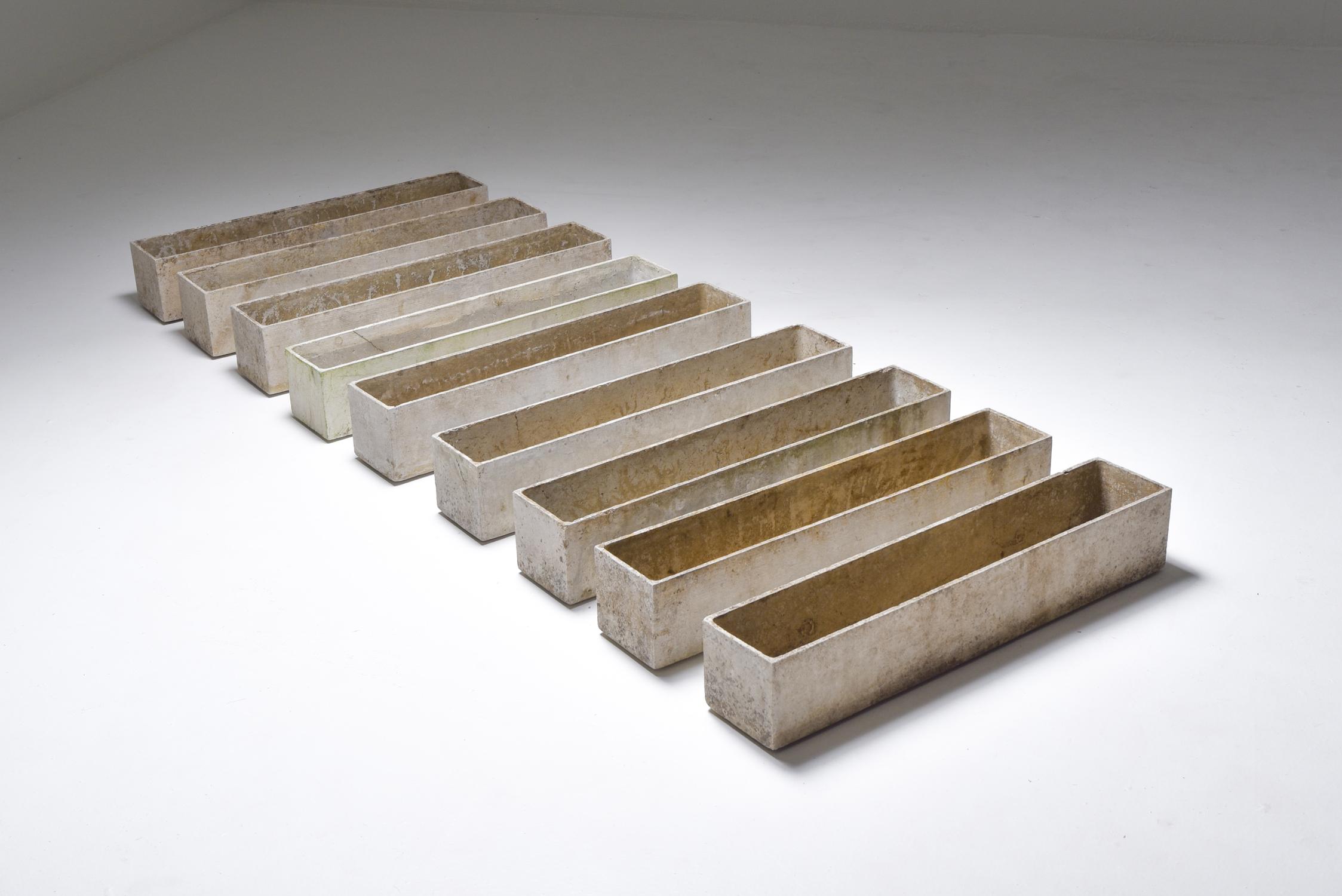 Willy Guhl Eternit Pflanzgefäße, Schweiz, 1960er Jahre (Mitte des 20. Jahrhunderts) im Angebot