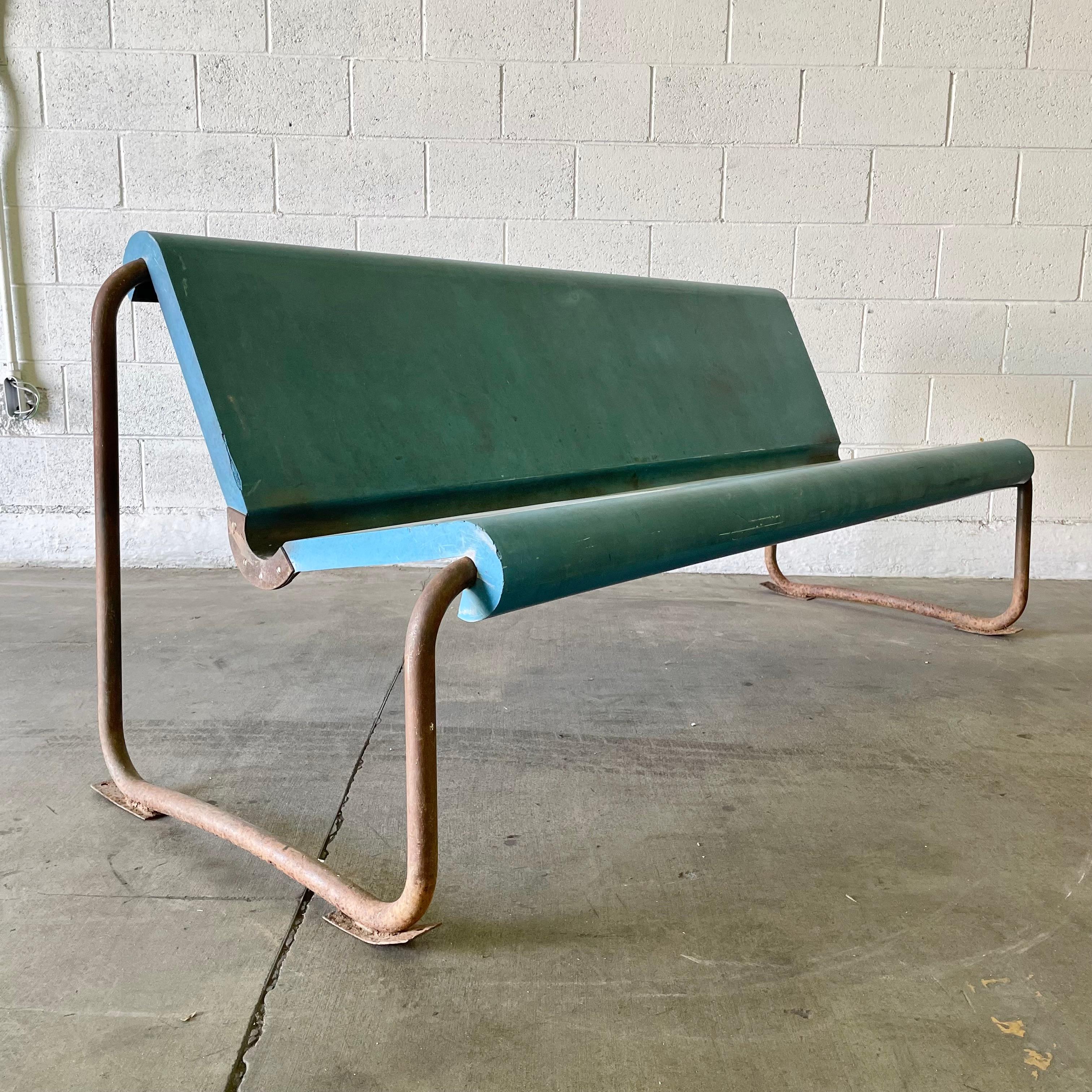 Willy Guhl Fiberglass Bench In Good Condition In Los Angeles, CA