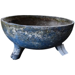 Willy Guhl Footed Planter 'Blue' Vintage