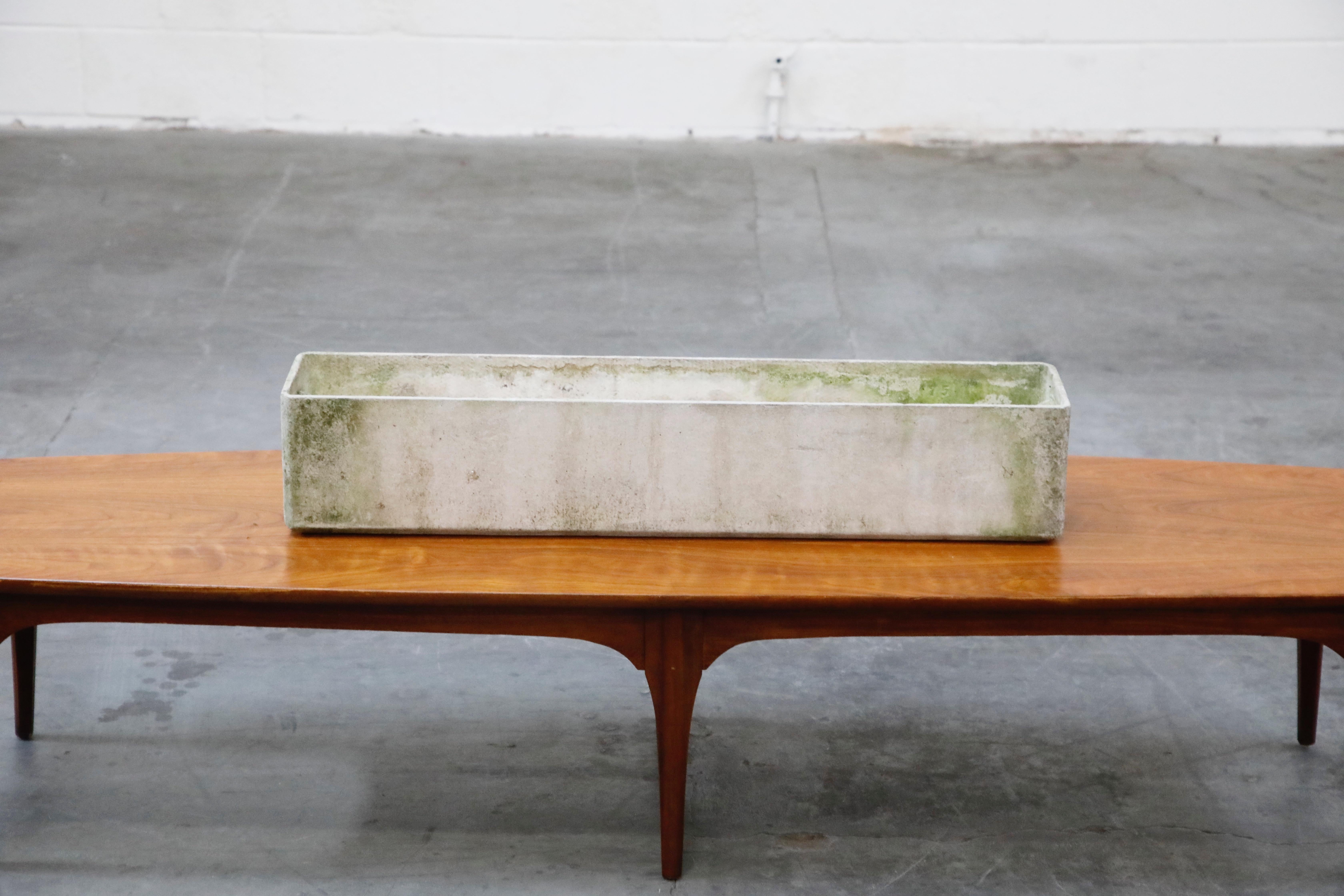 Willy Guhl for Eternit Large Rectangle Concrete Outdoor Planter, circa 1968 5