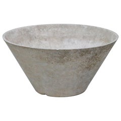 Willy Guhl for Eternit Large Cone Concrete Planters, circa 1968, Signed