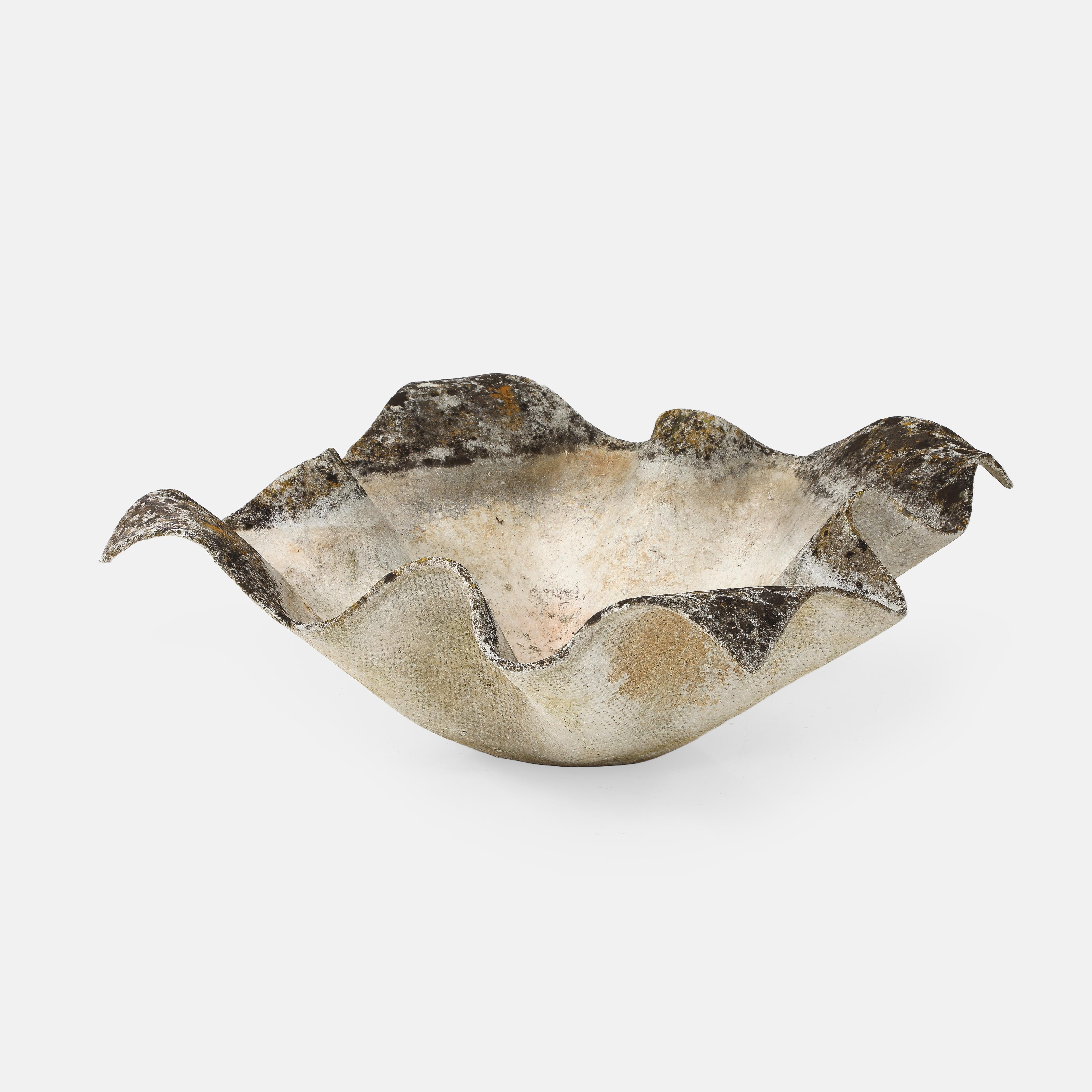 Swiss Willy Guhl for Eternit Large Handkerchief Concrete Planters, 1960s For Sale
