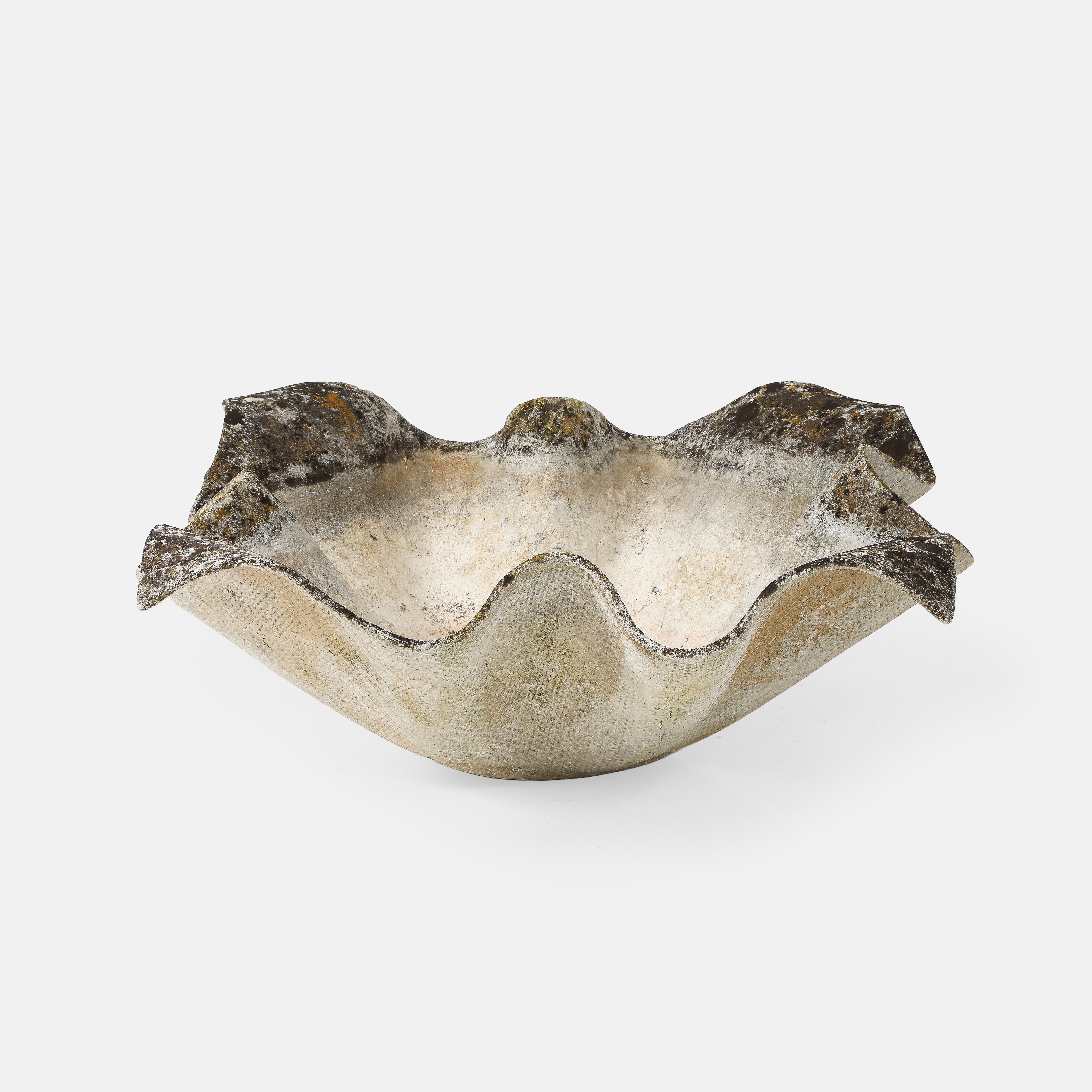 Willy Guhl for Eternit Large Handkerchief Concrete Planters, 1960s In Good Condition For Sale In New York, NY