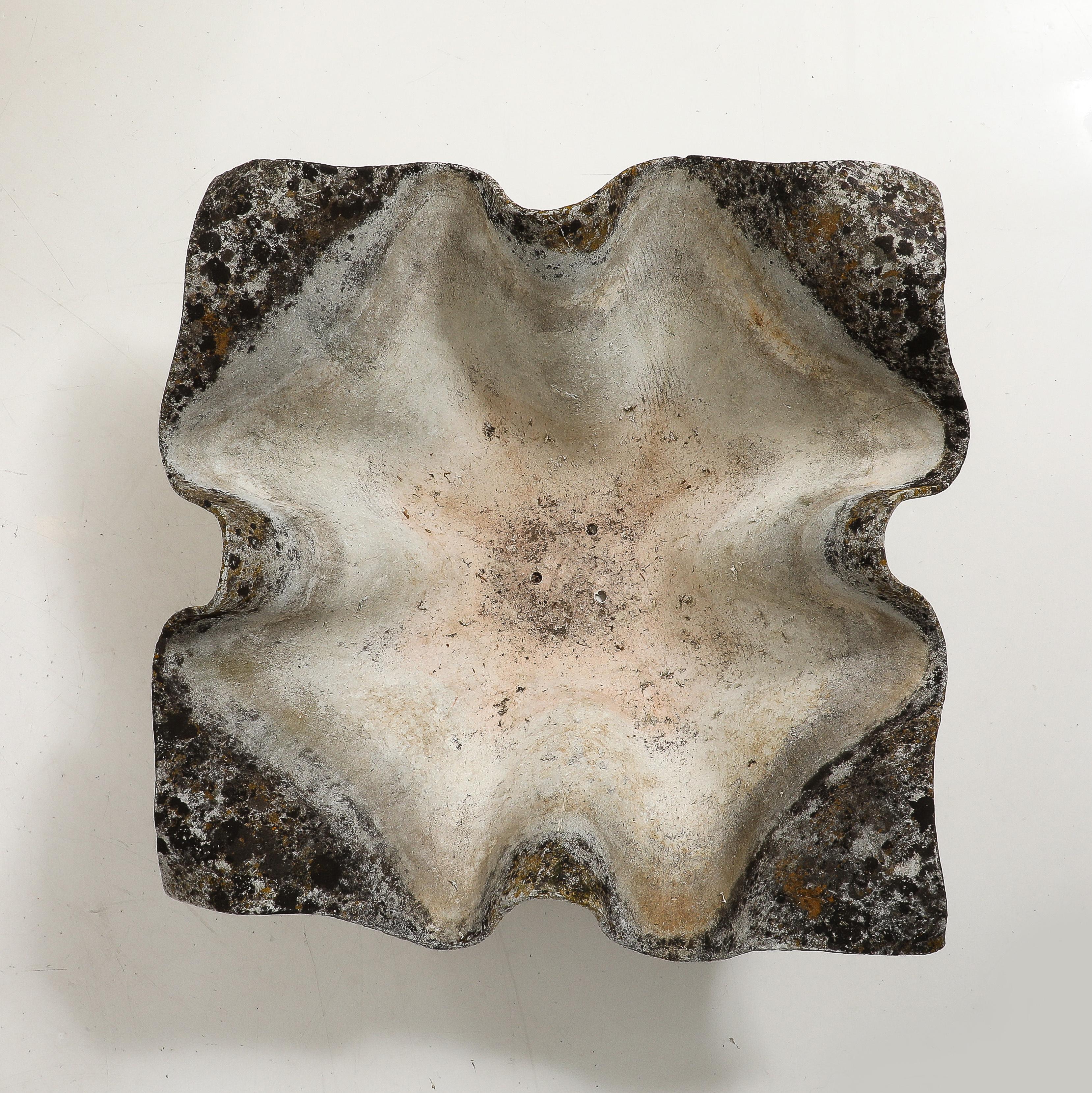 Mid-20th Century Willy Guhl for Eternit Large Handkerchief Concrete Planters, 1960s For Sale