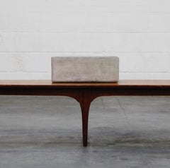 Willy Guhl for Eternit Large Rectangle Concrete Outdoor Planter, 1970s, Signed