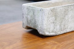 Willy Guhl for Eternit Large Rectangle Concrete Outdoor Planter, 1970s, Signed