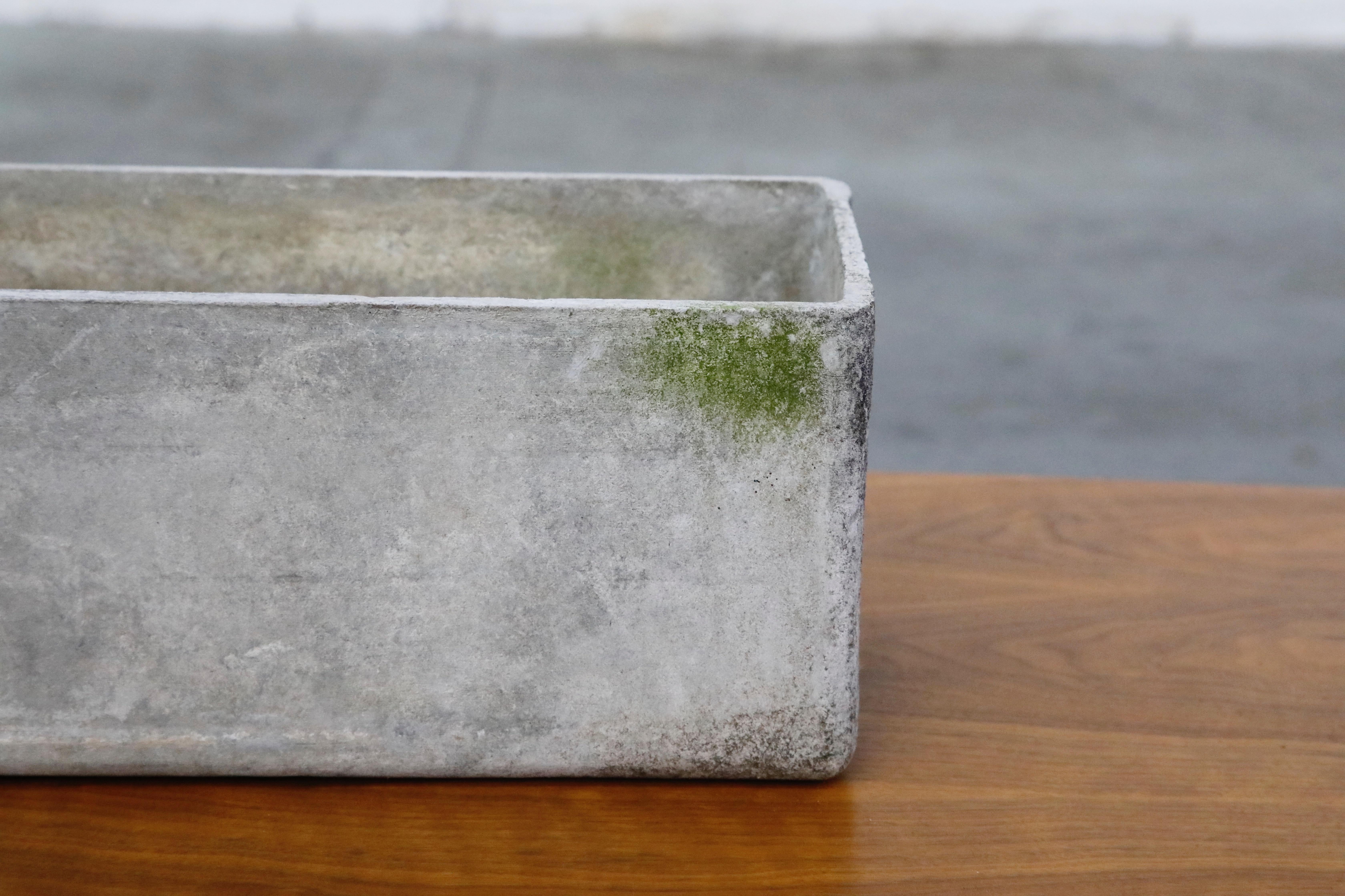 Swiss Willy Guhl for Eternit Large Rectangle Window / Balcony Concrete Planter, Signed For Sale