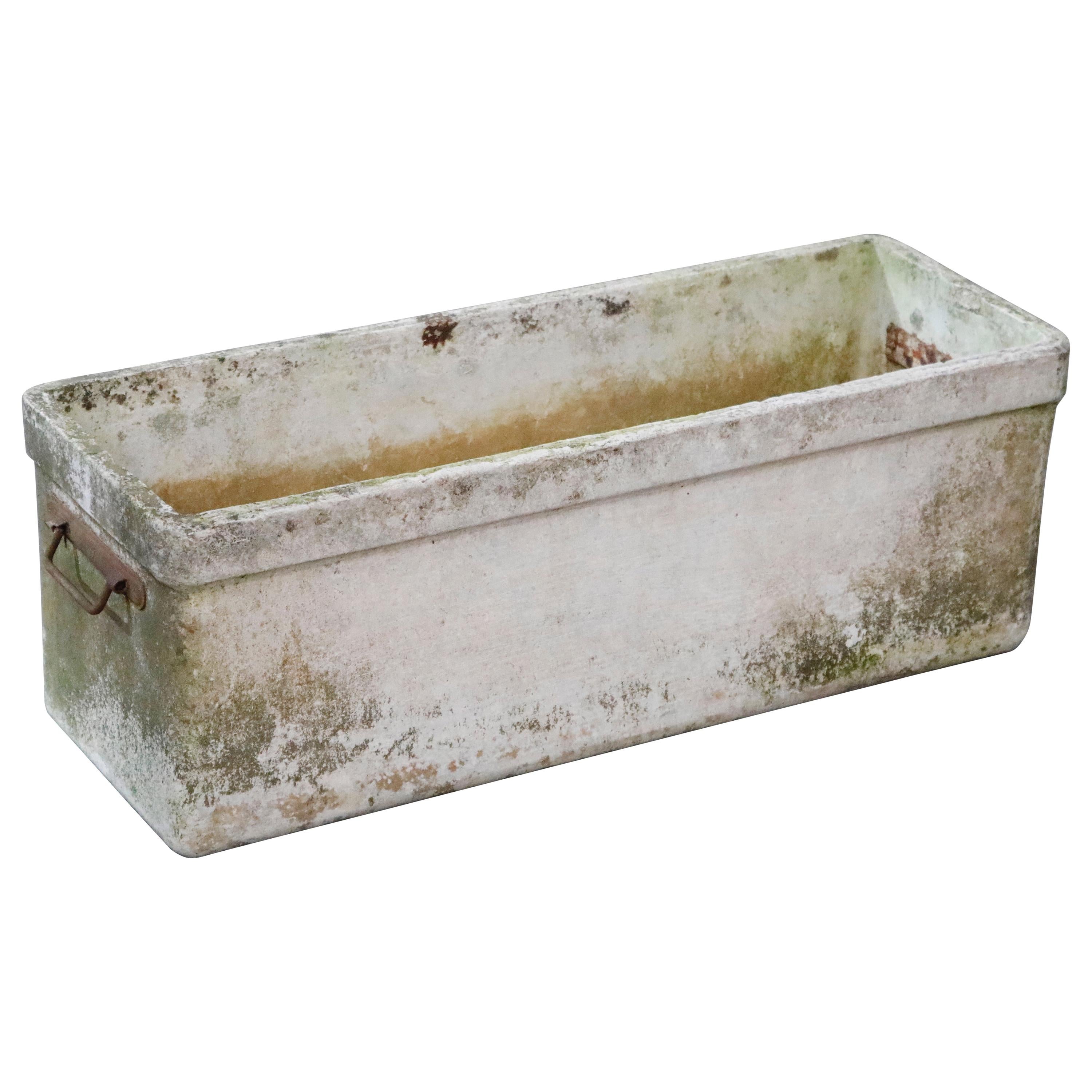 Willy Guhl for Eternit Large Rectangular Planter with Handles, circa 1968 For Sale