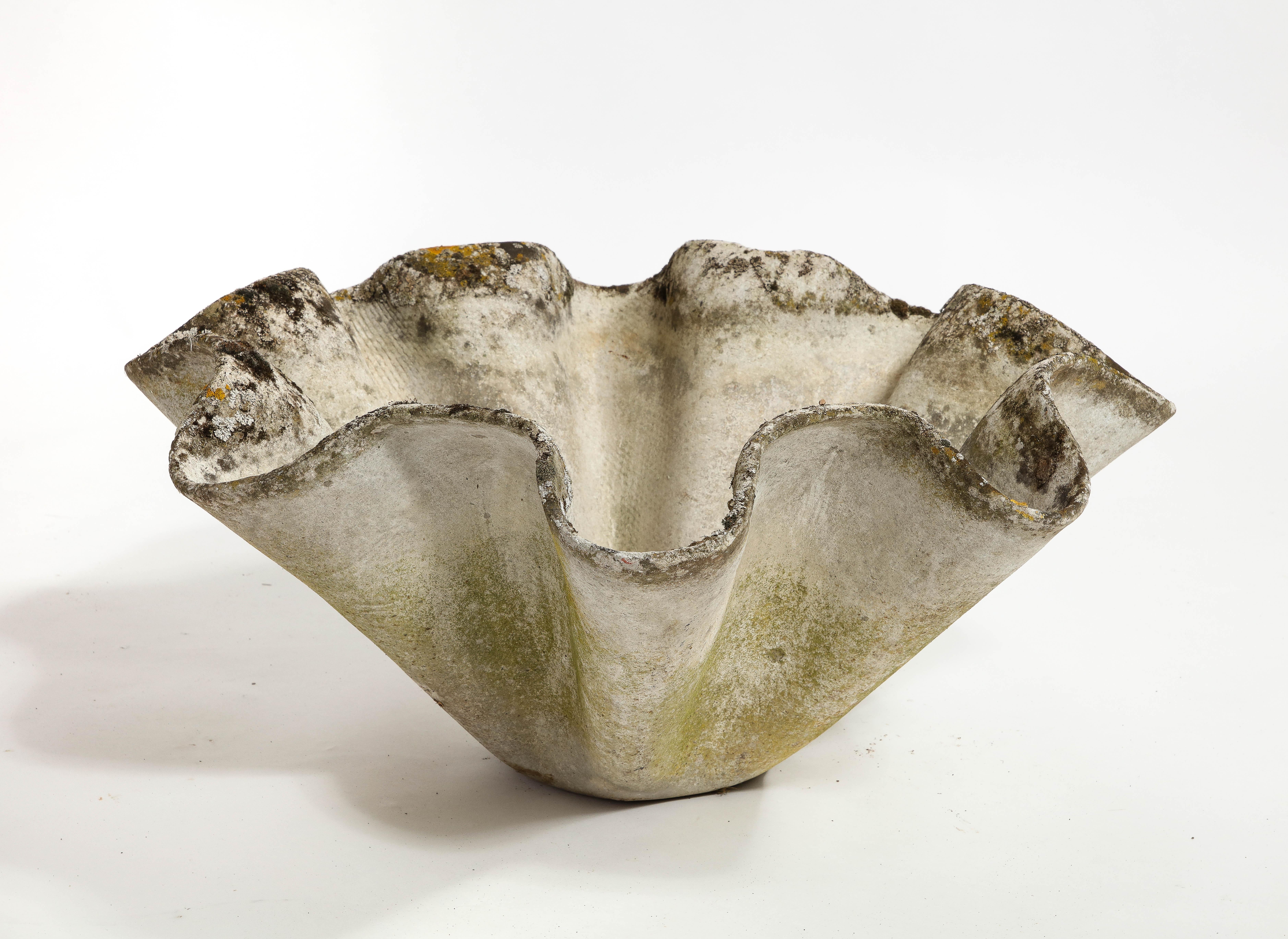 Swiss Willy Guhl for Eternit Large Concrete Biomorphic Planters, 1960s For Sale