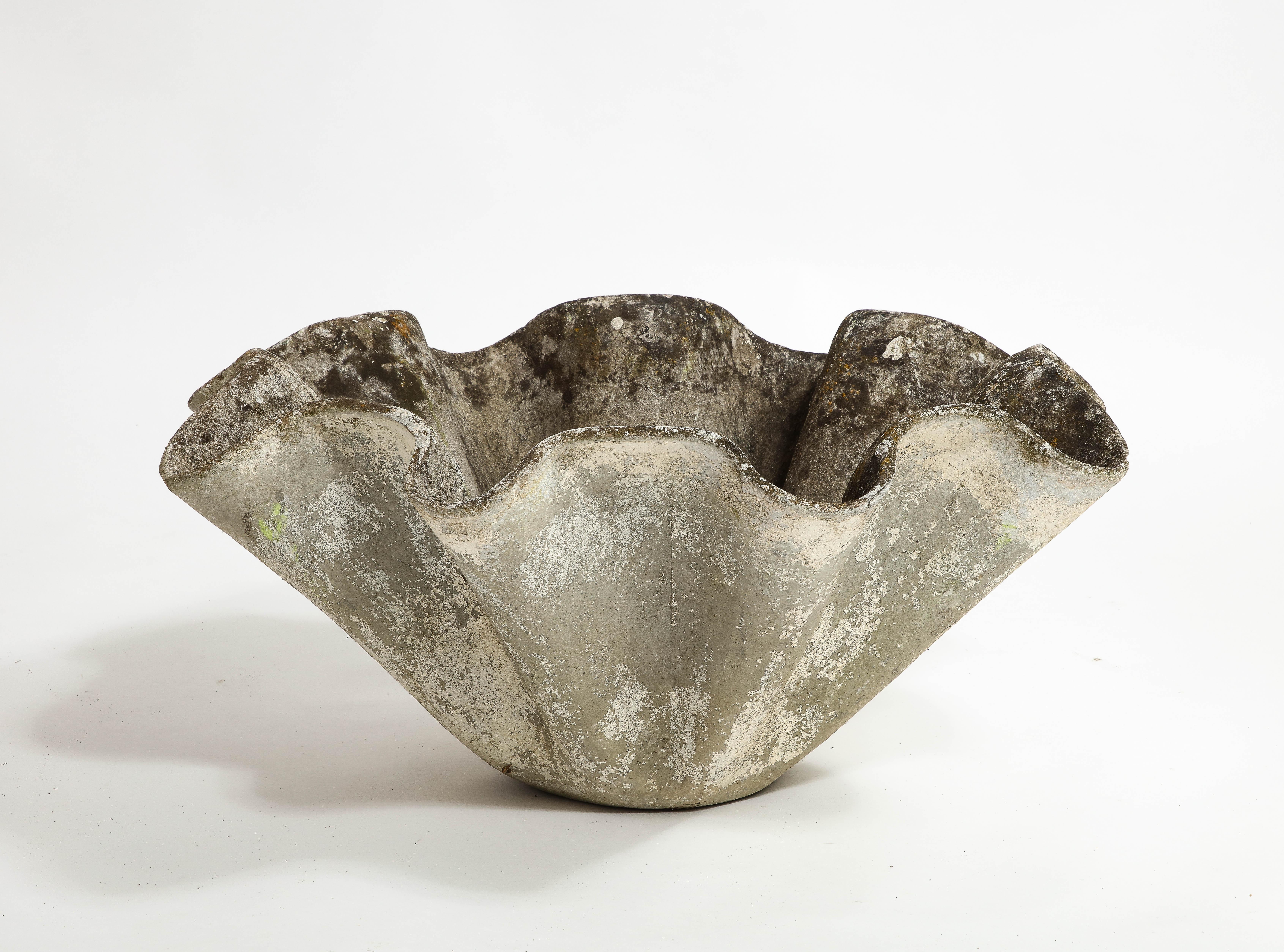 Willy Guhl for Eternit Large Concrete Biomorphic Planters, 1960s For Sale 1
