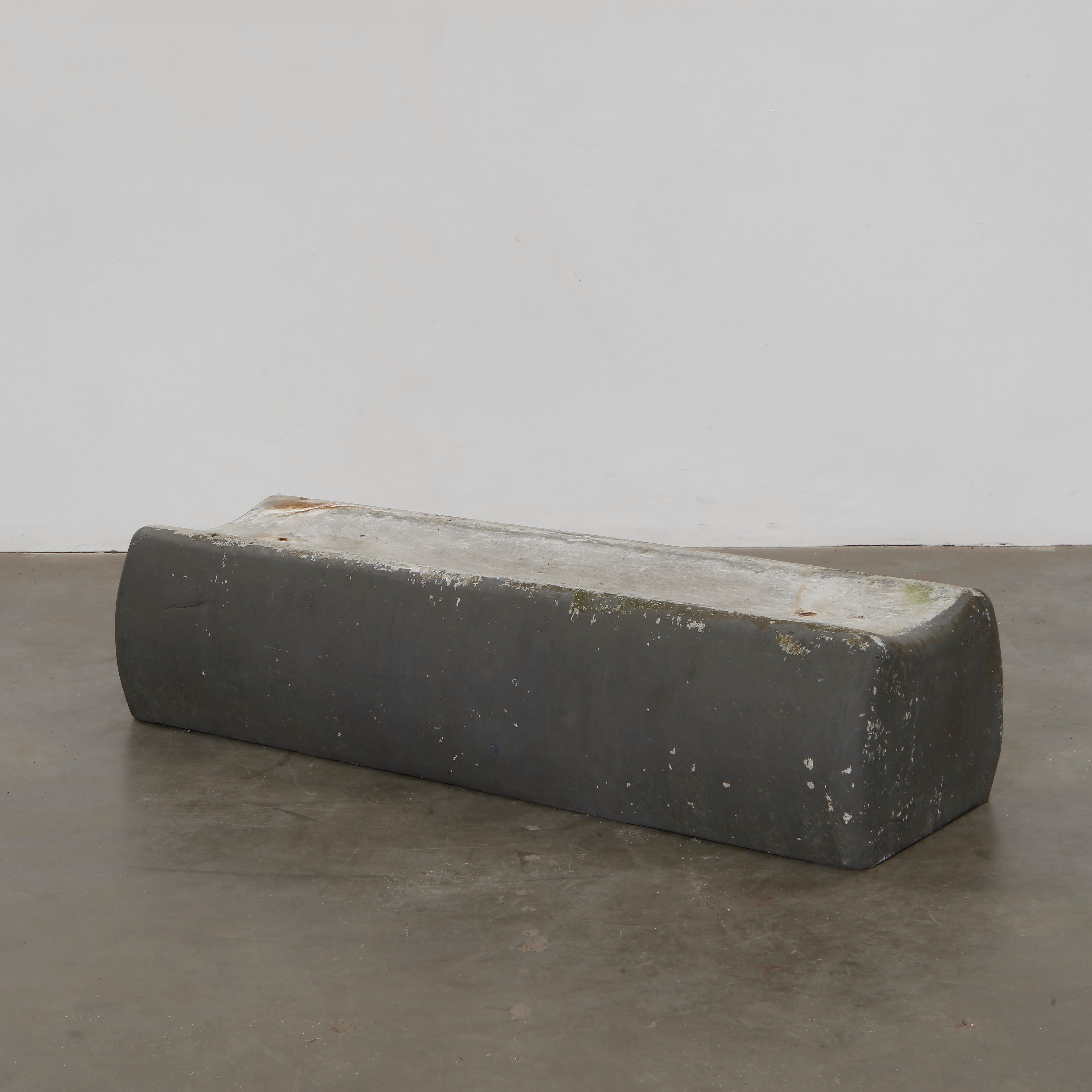 Willy Guhl, Grey Bench Planter, 1960s For Sale 6