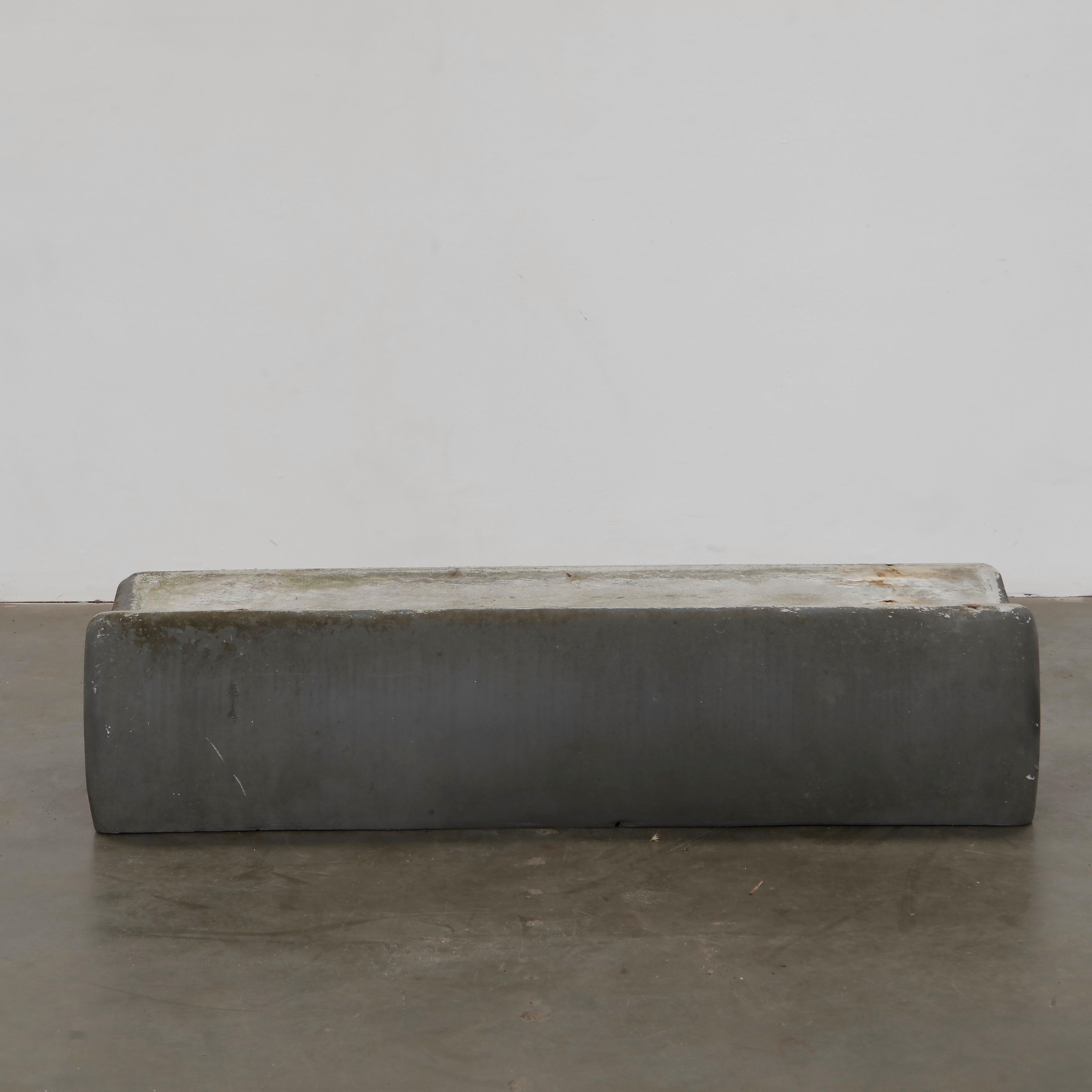 Willy Guhl, Grey Bench Planter, 1960s For Sale 8