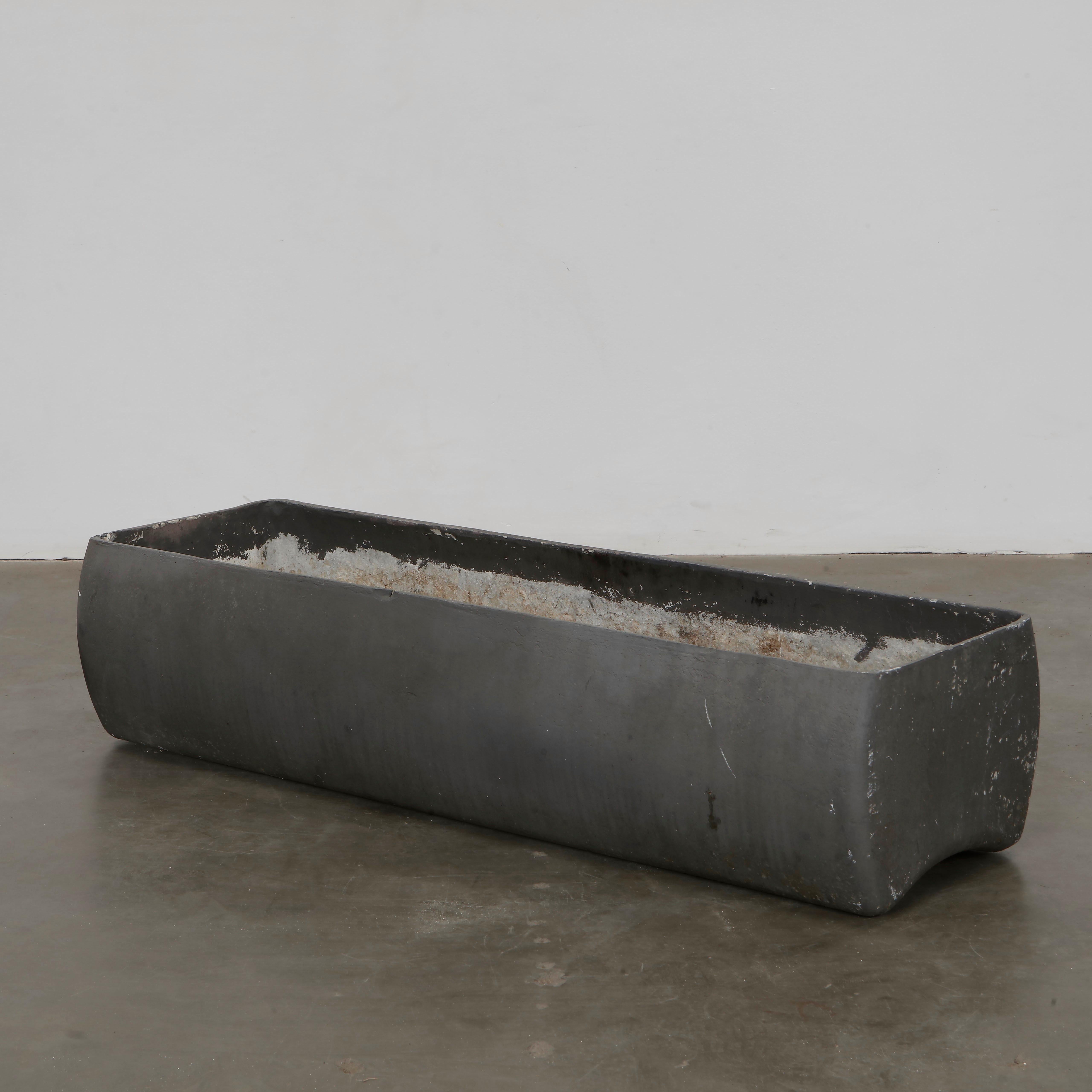 Mid-20th Century Willy Guhl, Grey Bench Planter, 1960s For Sale