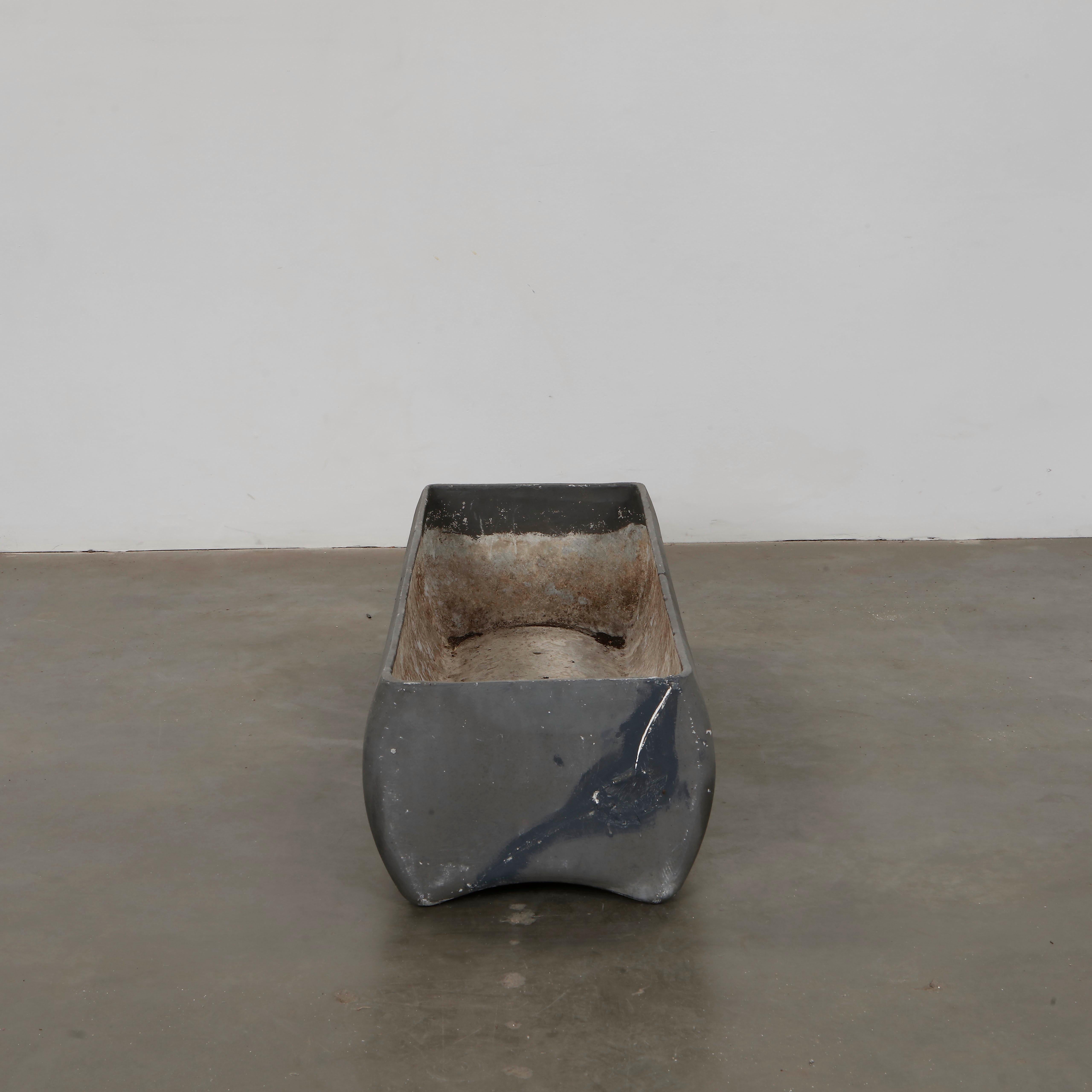 Willy Guhl, Grey Bench Planter, 1960s For Sale 1