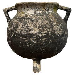Willy Guhl Grey 'Marmite' Cauldron Planter