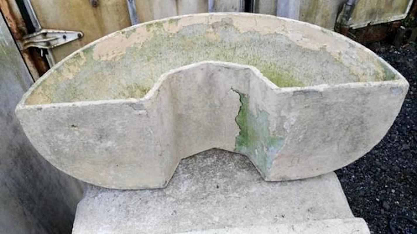 half moon shaped planters