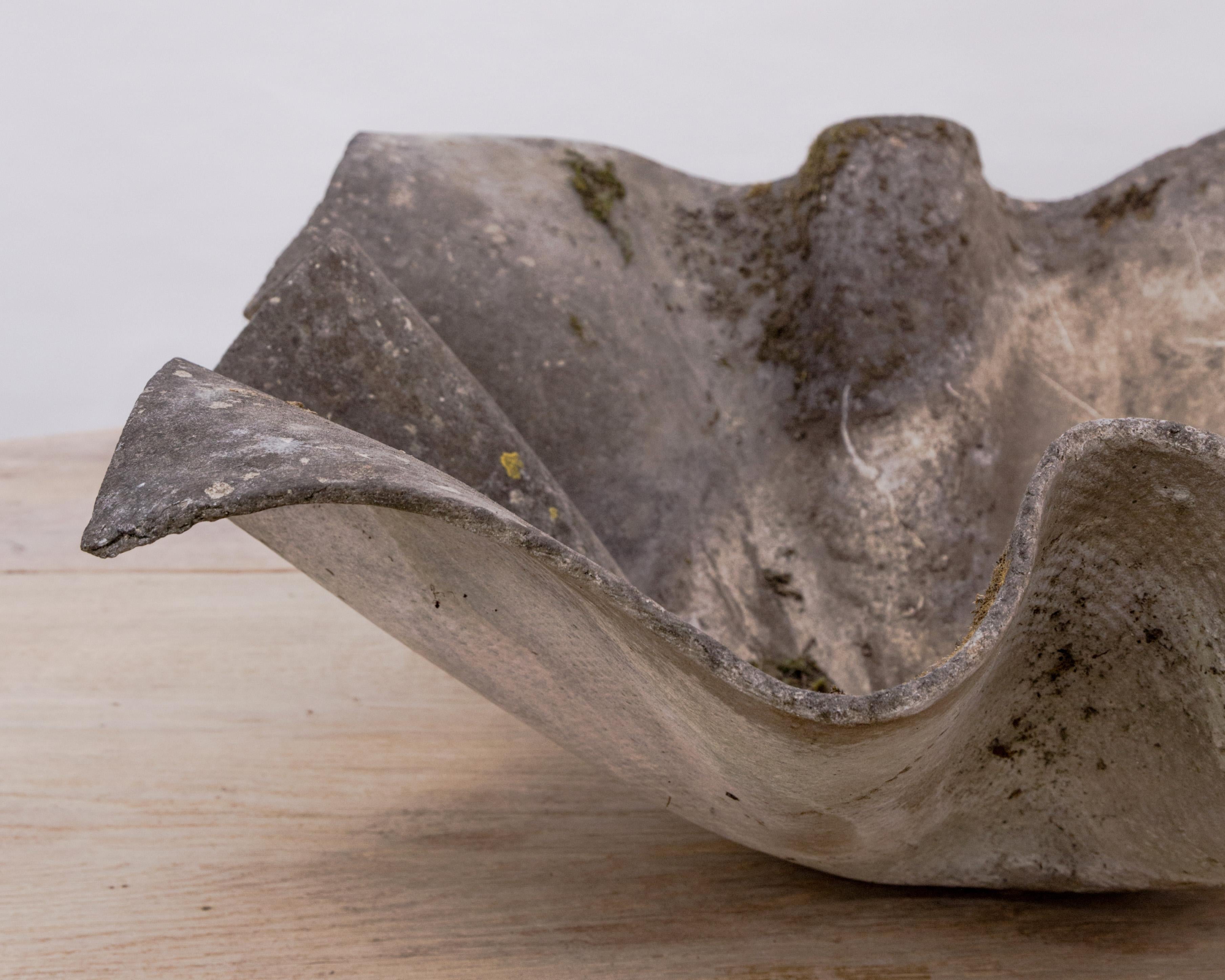 Mid-20th Century Willy Guhl  Handkerchief Concrete Planter For Sale