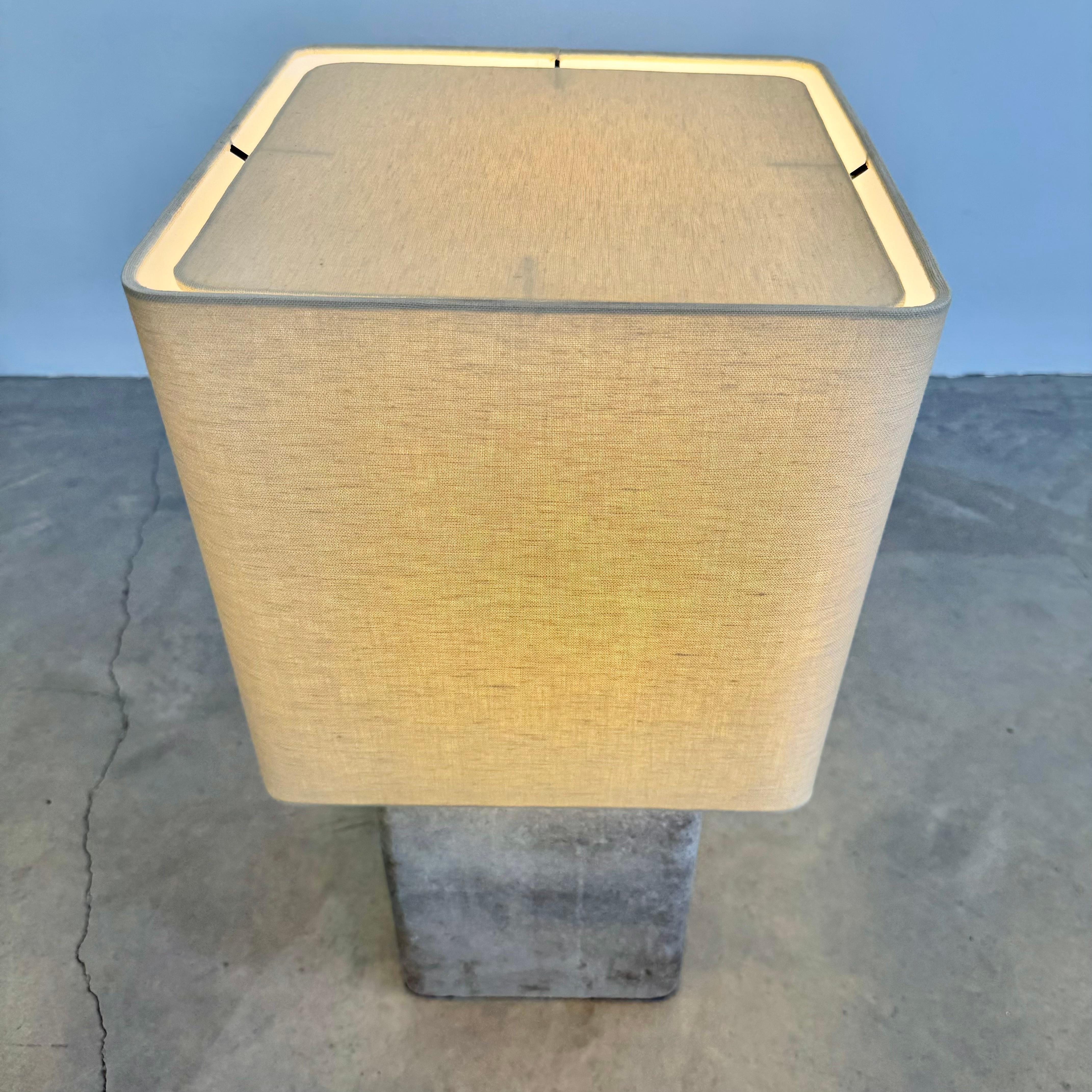 Willy Guhl Large Concrete Table Lamp, 1960s Switzerland For Sale 10