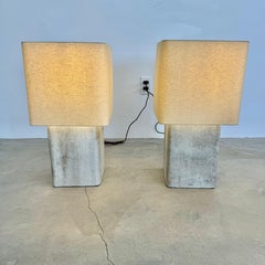 Willy Guhl Large Concrete Table Lamp, 1960s Switzerland