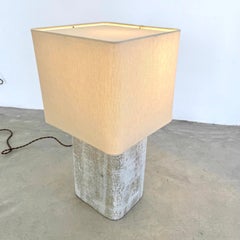 Willy Guhl Large Concrete Table Lamp, 1960s Switzerland