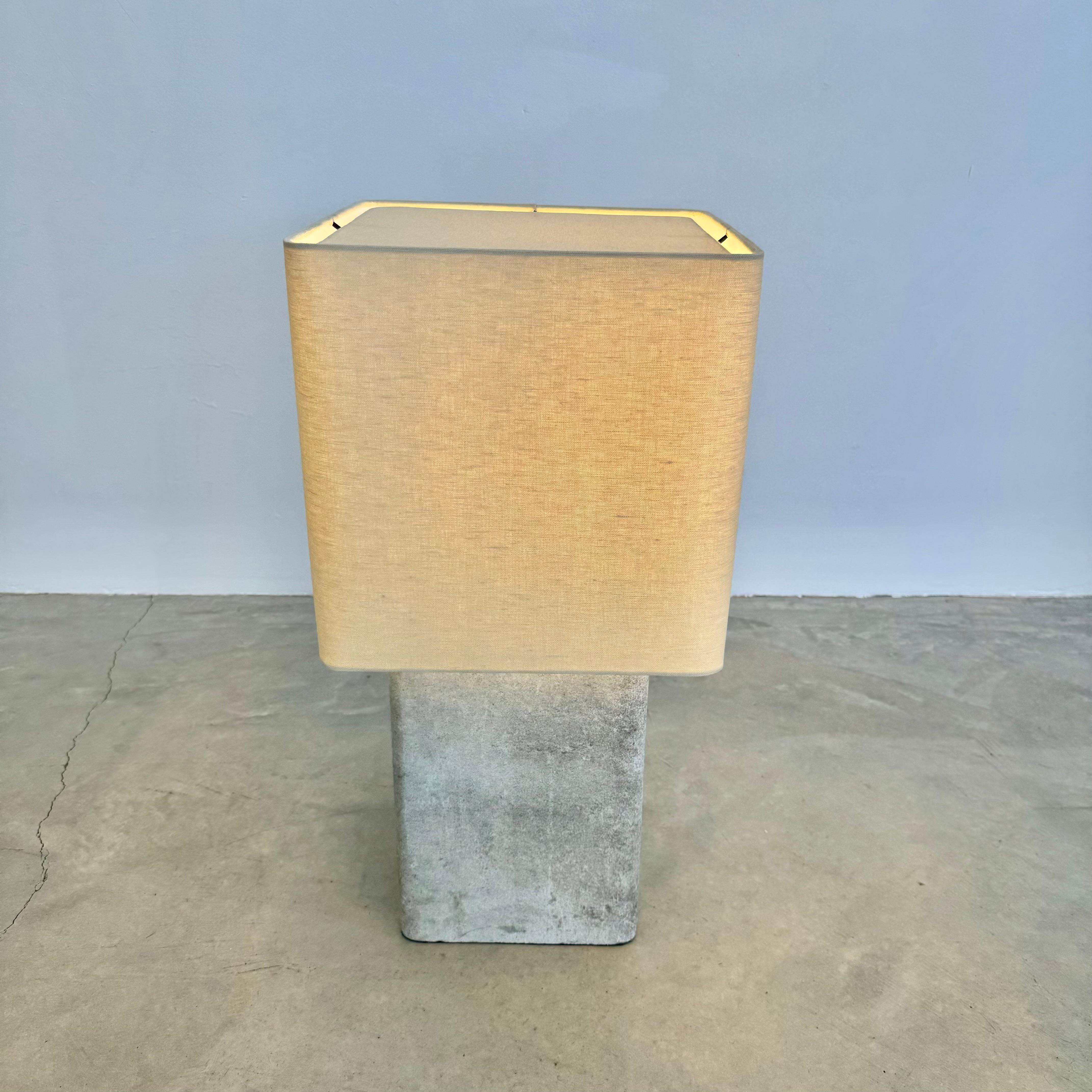 Swiss Willy Guhl Large Concrete Table Lamp, 1960s Switzerland For Sale