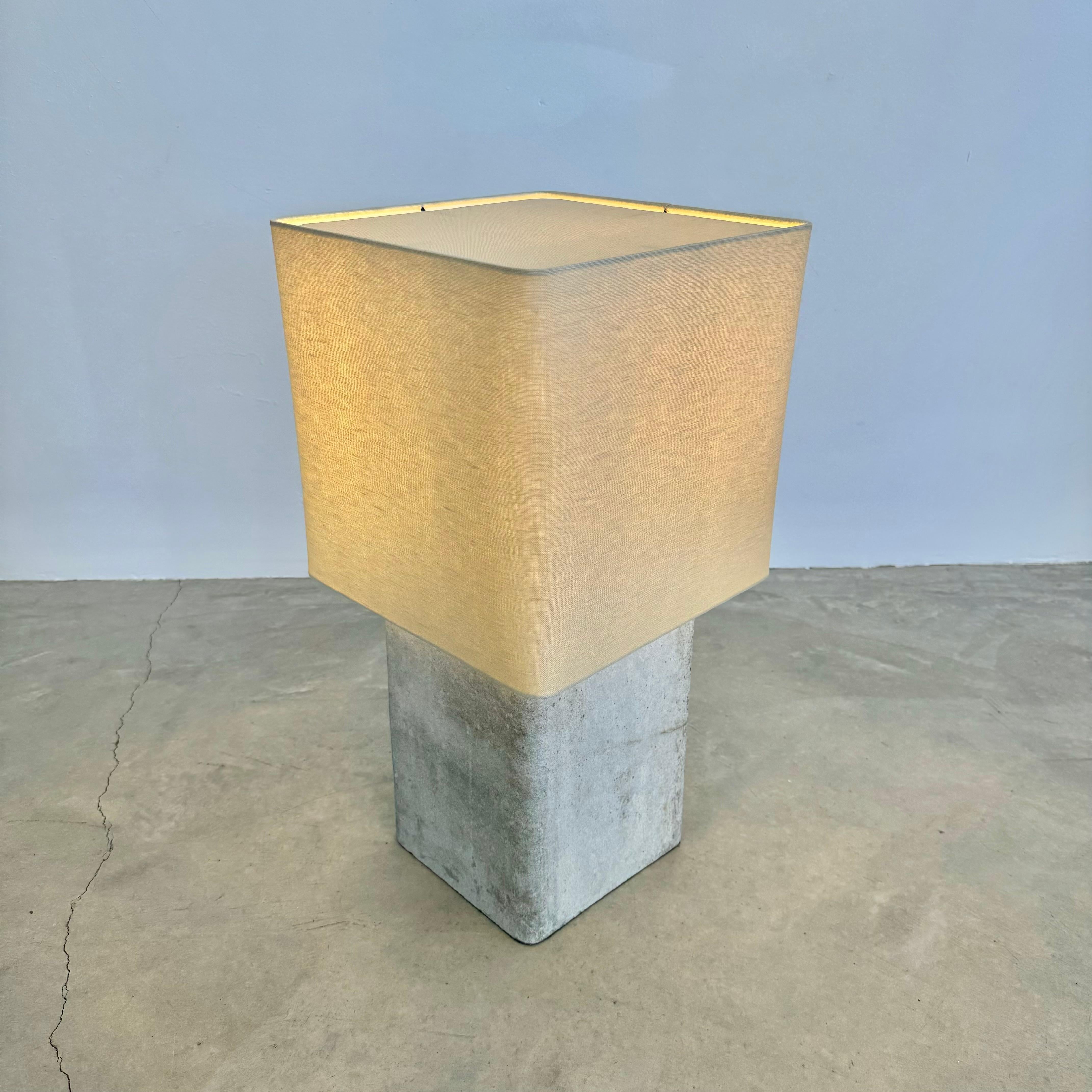 Willy Guhl Large Concrete Table Lamp, 1960s Switzerland For Sale 1