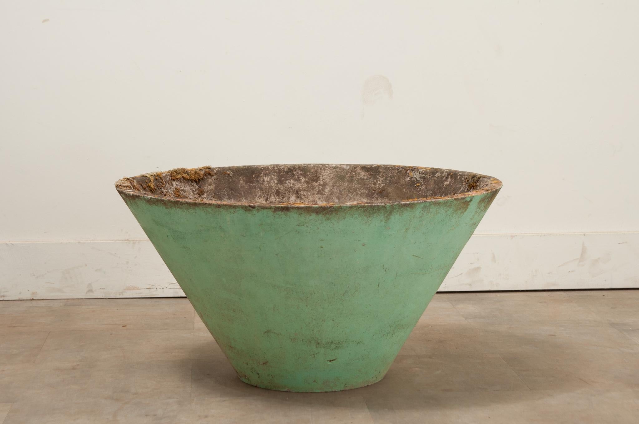 20th Century Willy Guhl Large Cone Planter For Sale