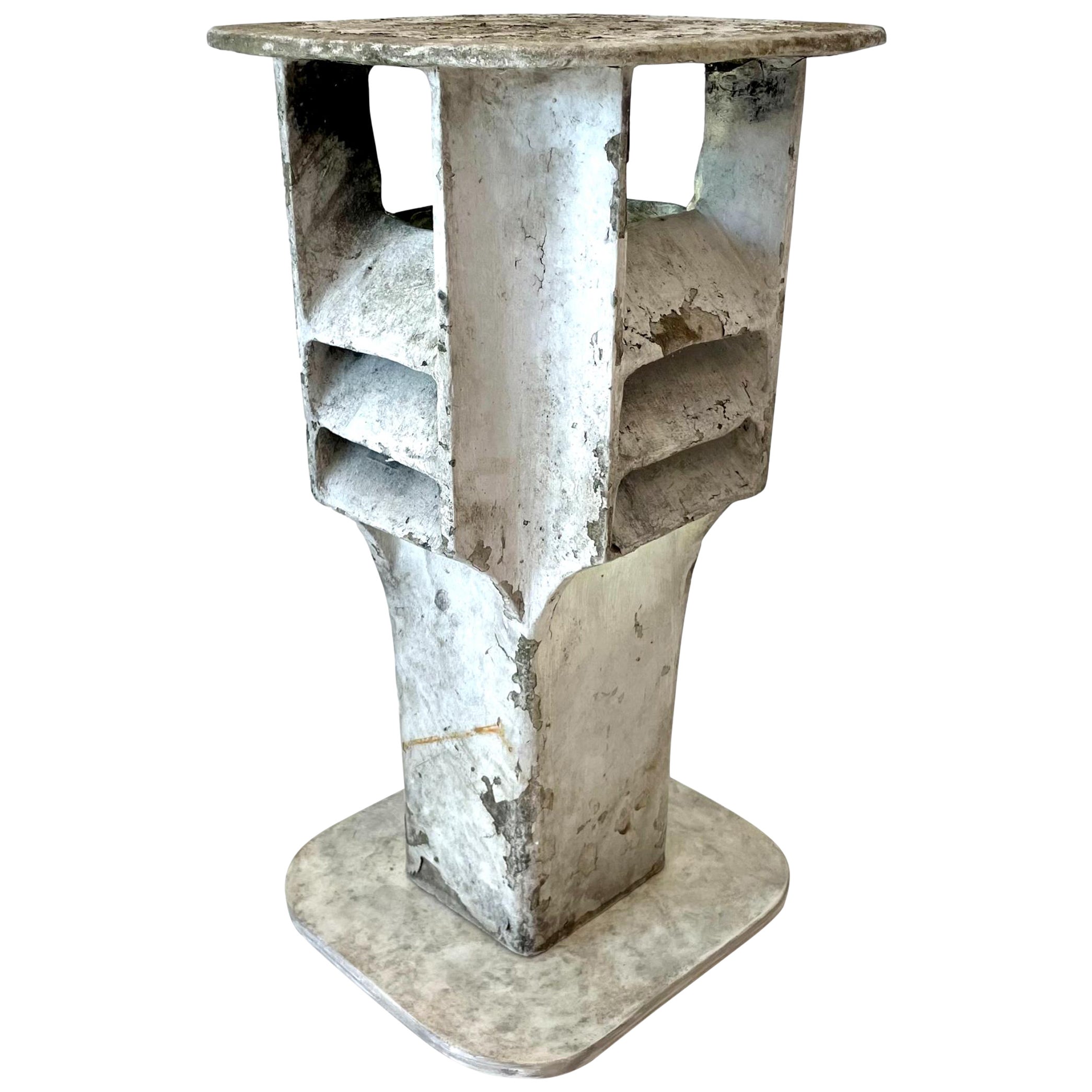 Willy Guhl Light Up Concrete Side Table, 1960s Switzerland