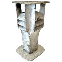 Beistelltisch aus Beton mit Beleuchtung von Willy Guhl, Schweiz, 1960er Jahre