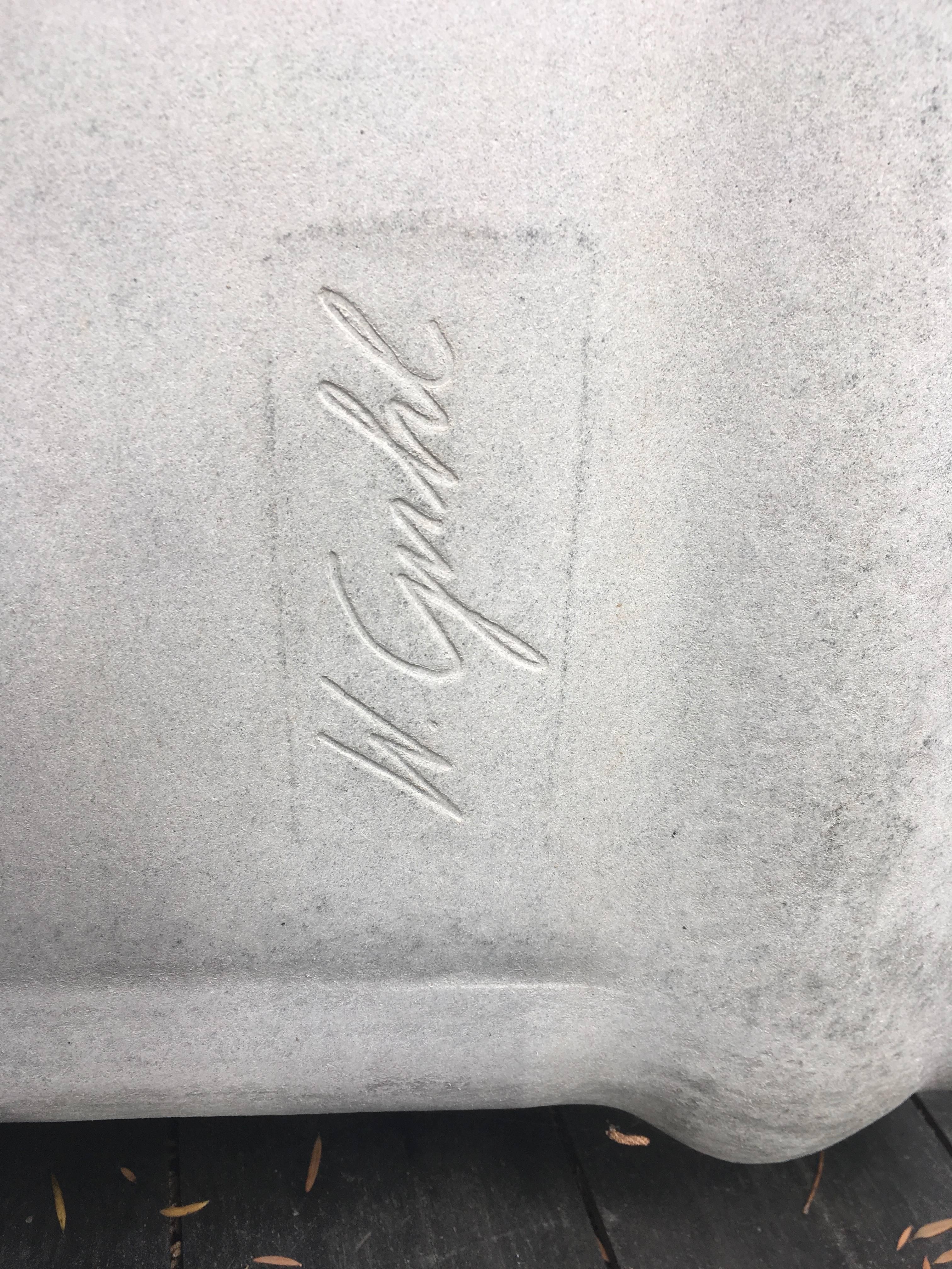 concrete loop chair