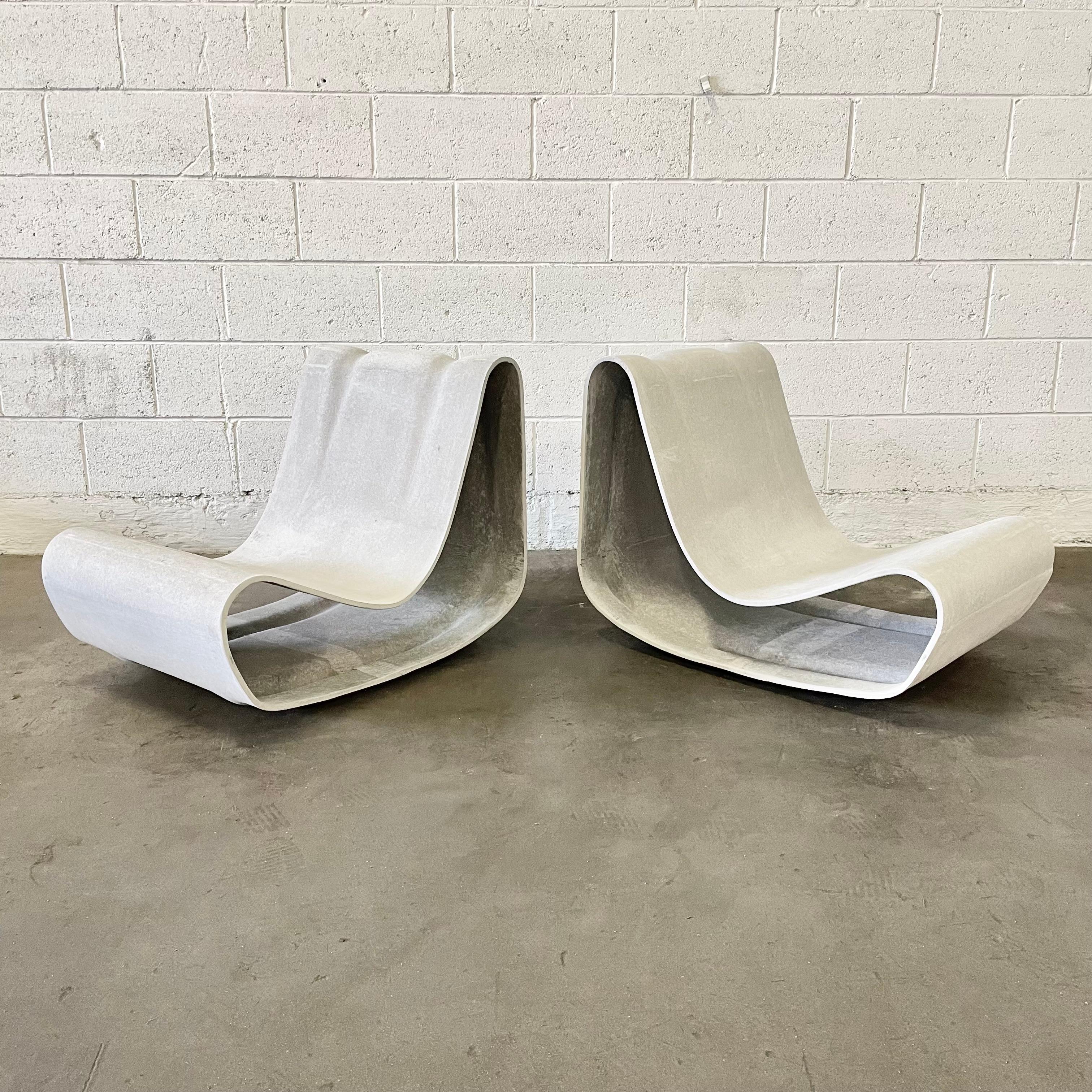 Cement Willy Guhl Loop Chair