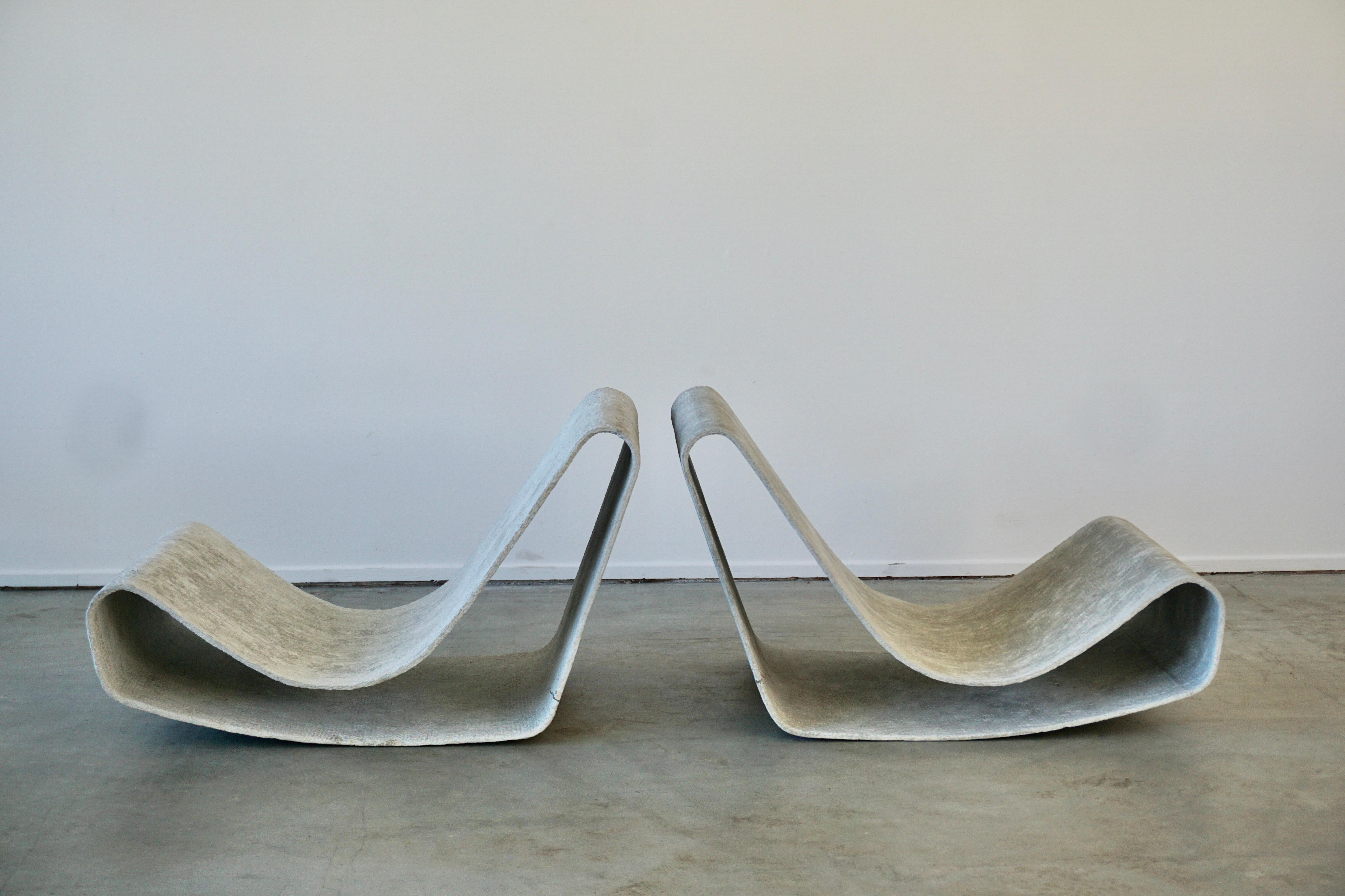French Willy Guhl Loop Chairs