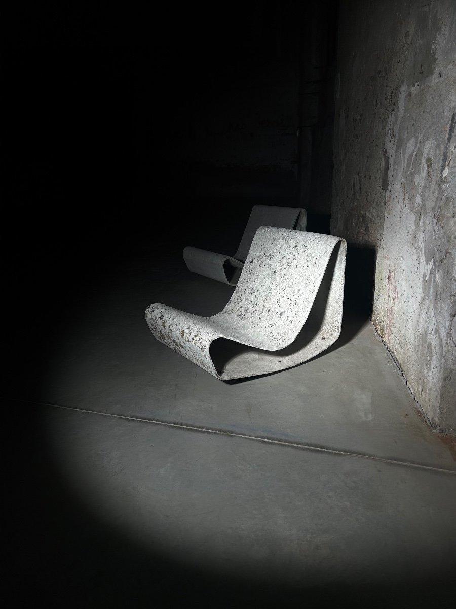 Willy Guhl – „Loop“-Stühle im Zustand „Gut“ im Angebot in PAU, FR
