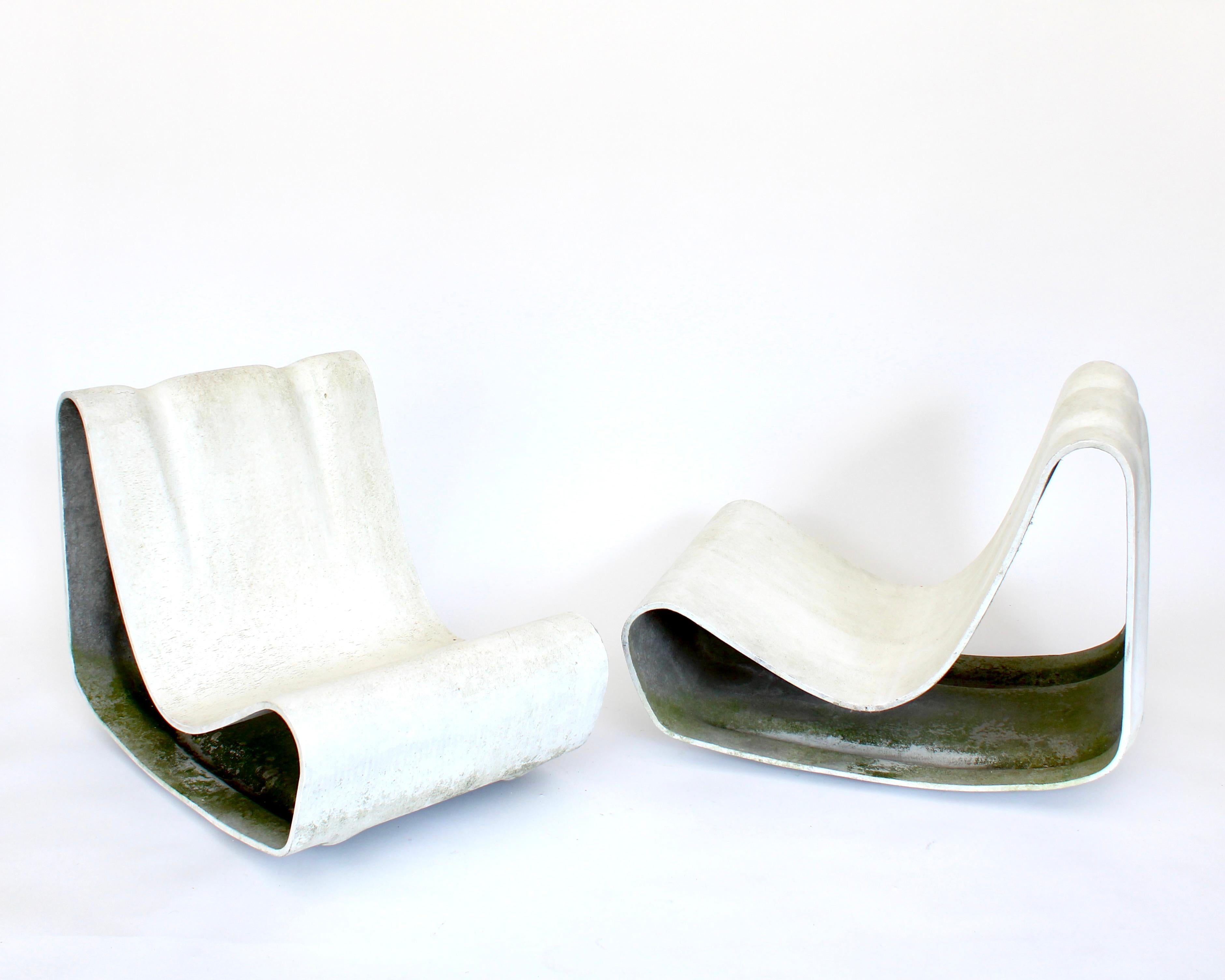WILLY GUHL LOOP CHAIRS SECOND EDITION C1997 PAIR

Guhl's use of Eternit could be likened to what the Eameses did with plywood, which was to turn a building material into an elegant piece of furniture. Each Loop chair uses a single sheet of Eternit.