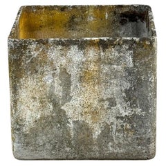 Willy Guhl Mid-Century Square Eternit Planter with Aged Patina
