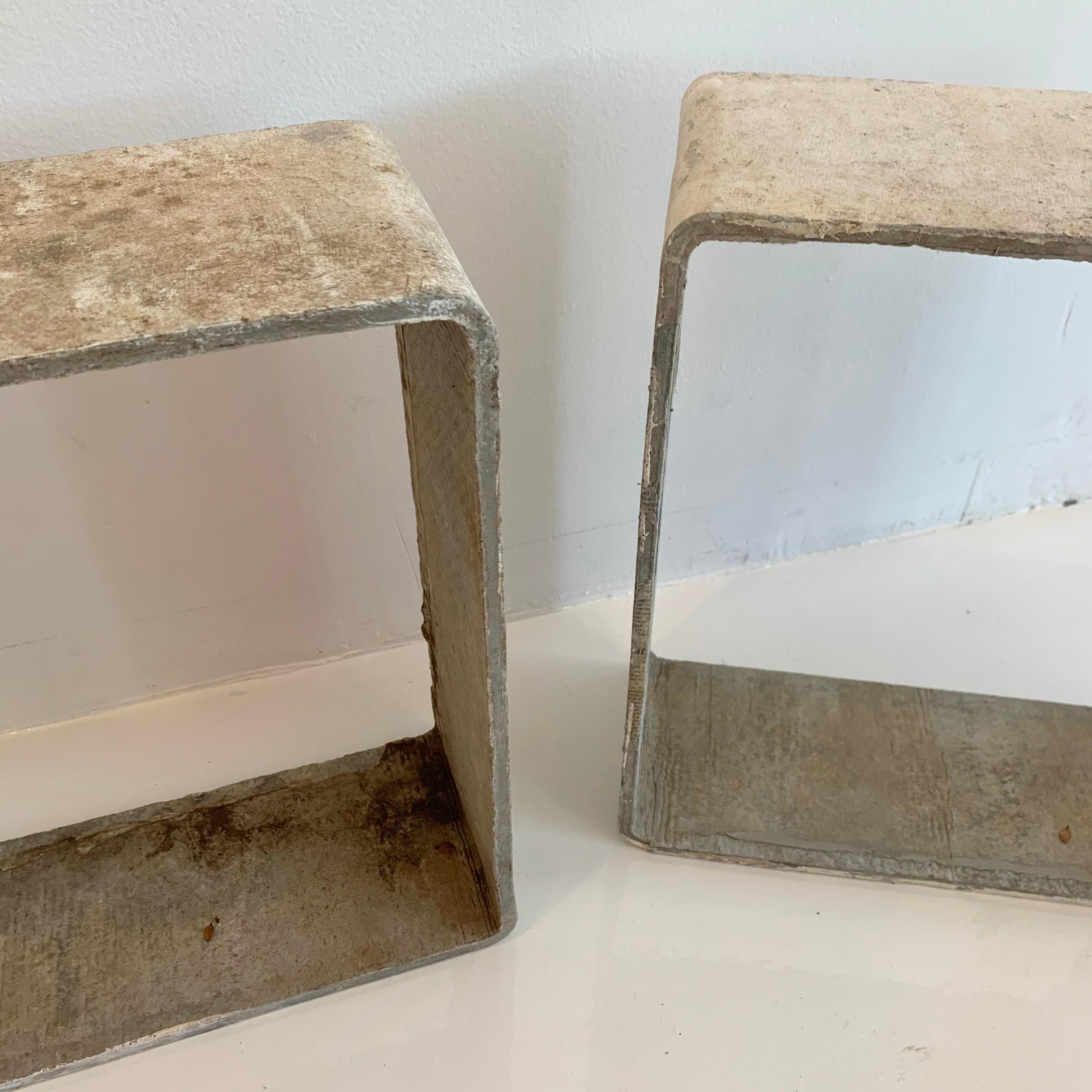 Willy Guhl Modular Cement Cube Bookcase For Sale 7