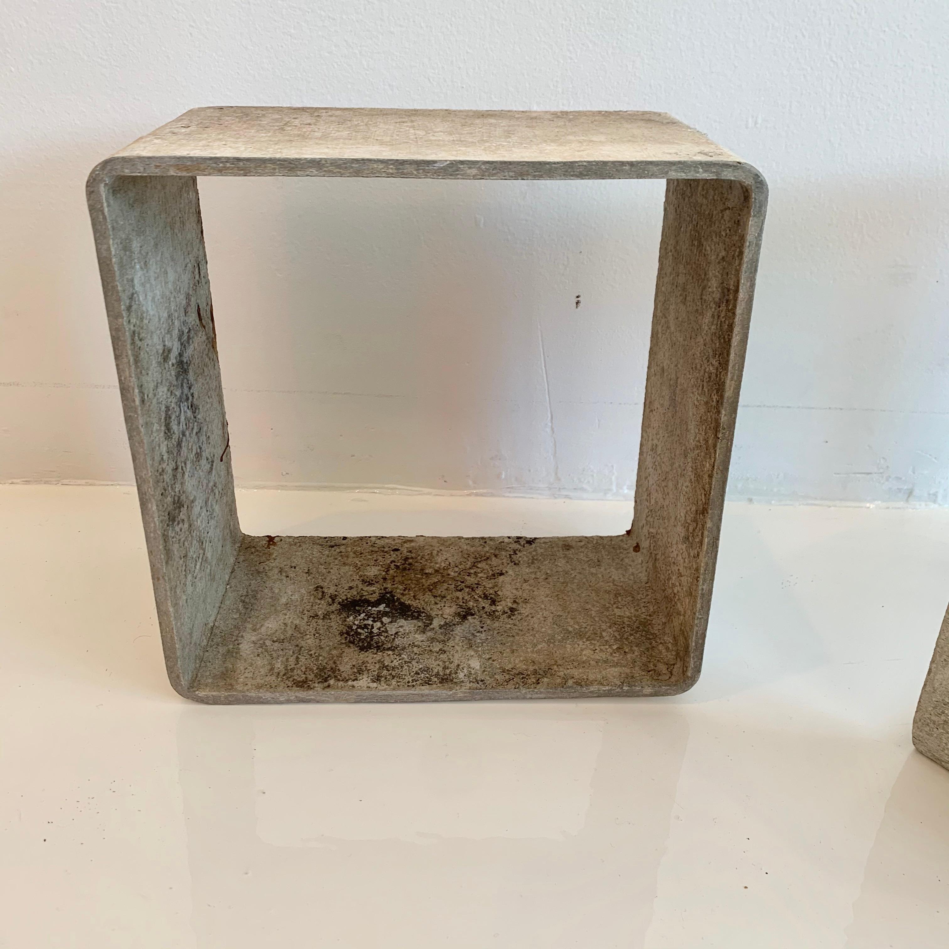 Willy Guhl Modular Cement Cube Bookcase For Sale 2