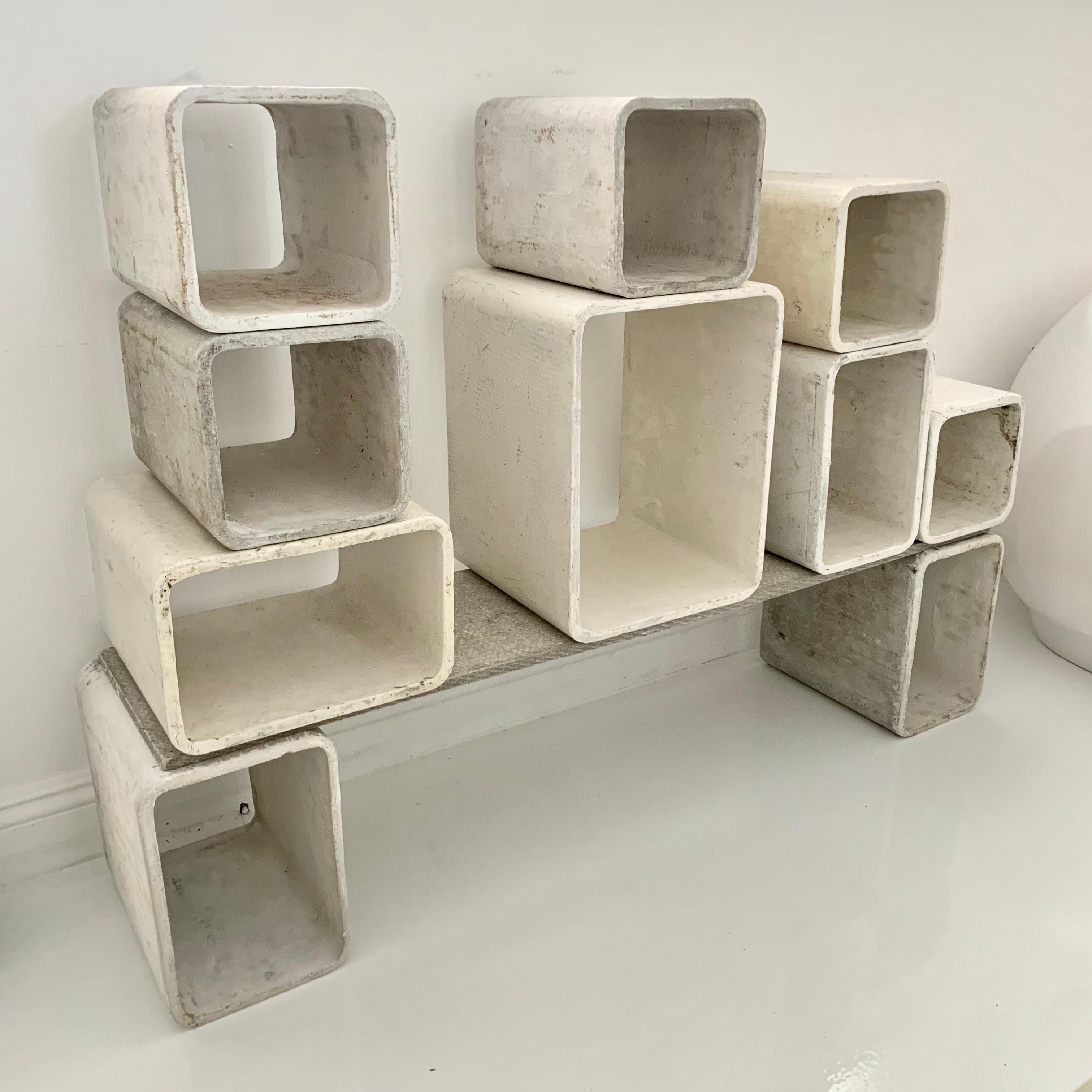 Willy Guhl Modular Concrete Bookcase For Sale 1