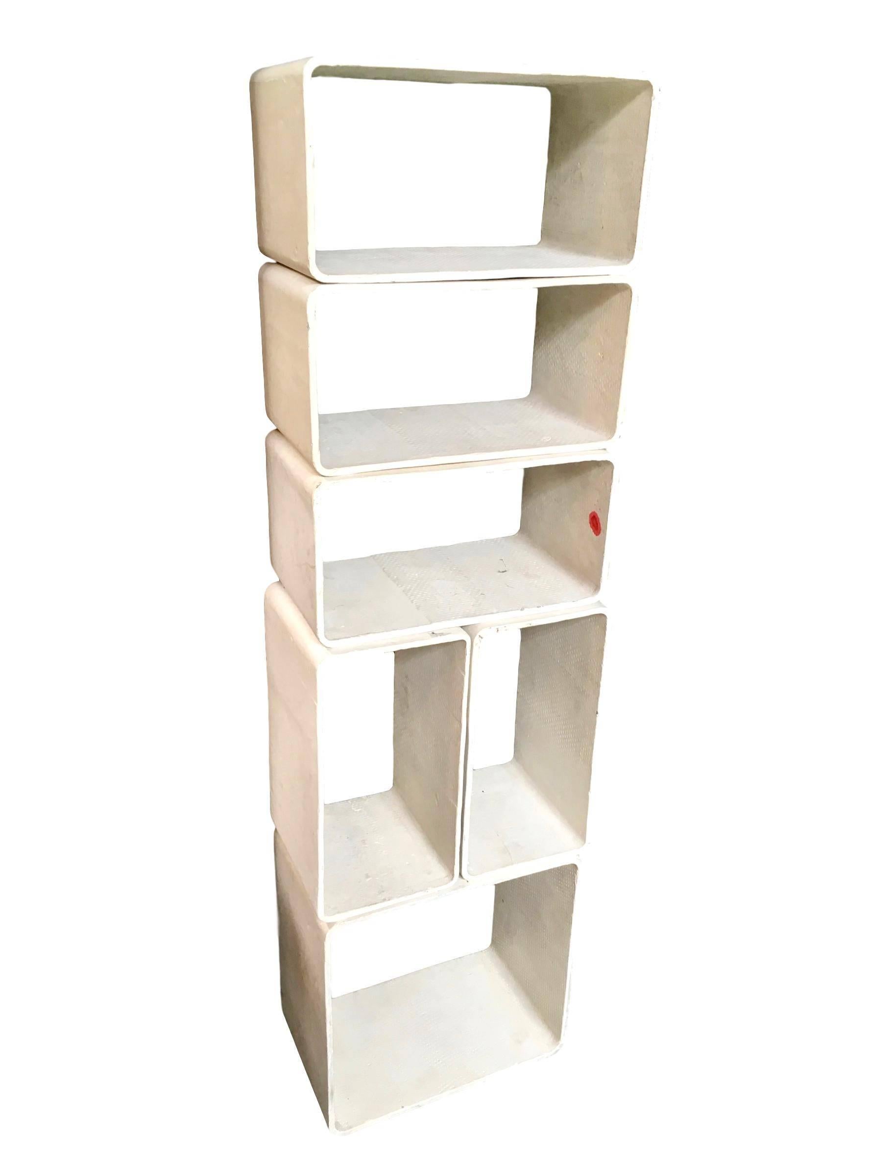Swiss Willy Guhl Modular Six-Piece Bookcase